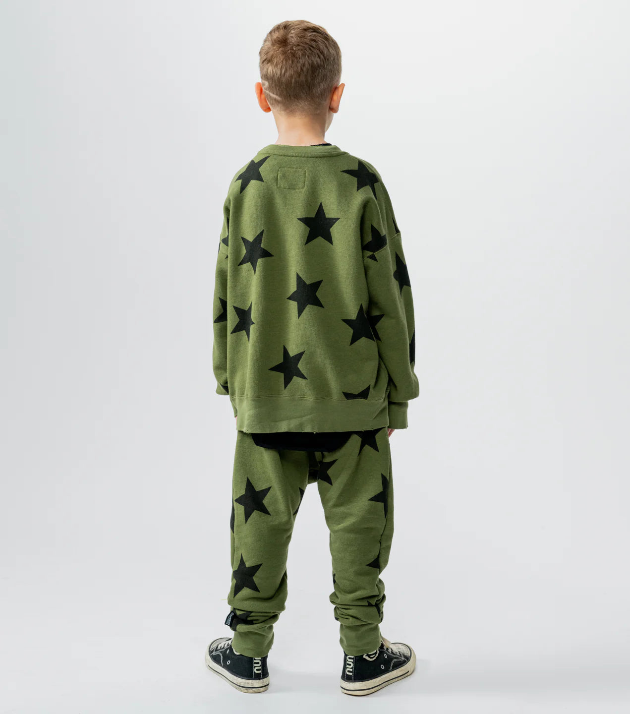 STAR BAGGY PANTS OLIVE