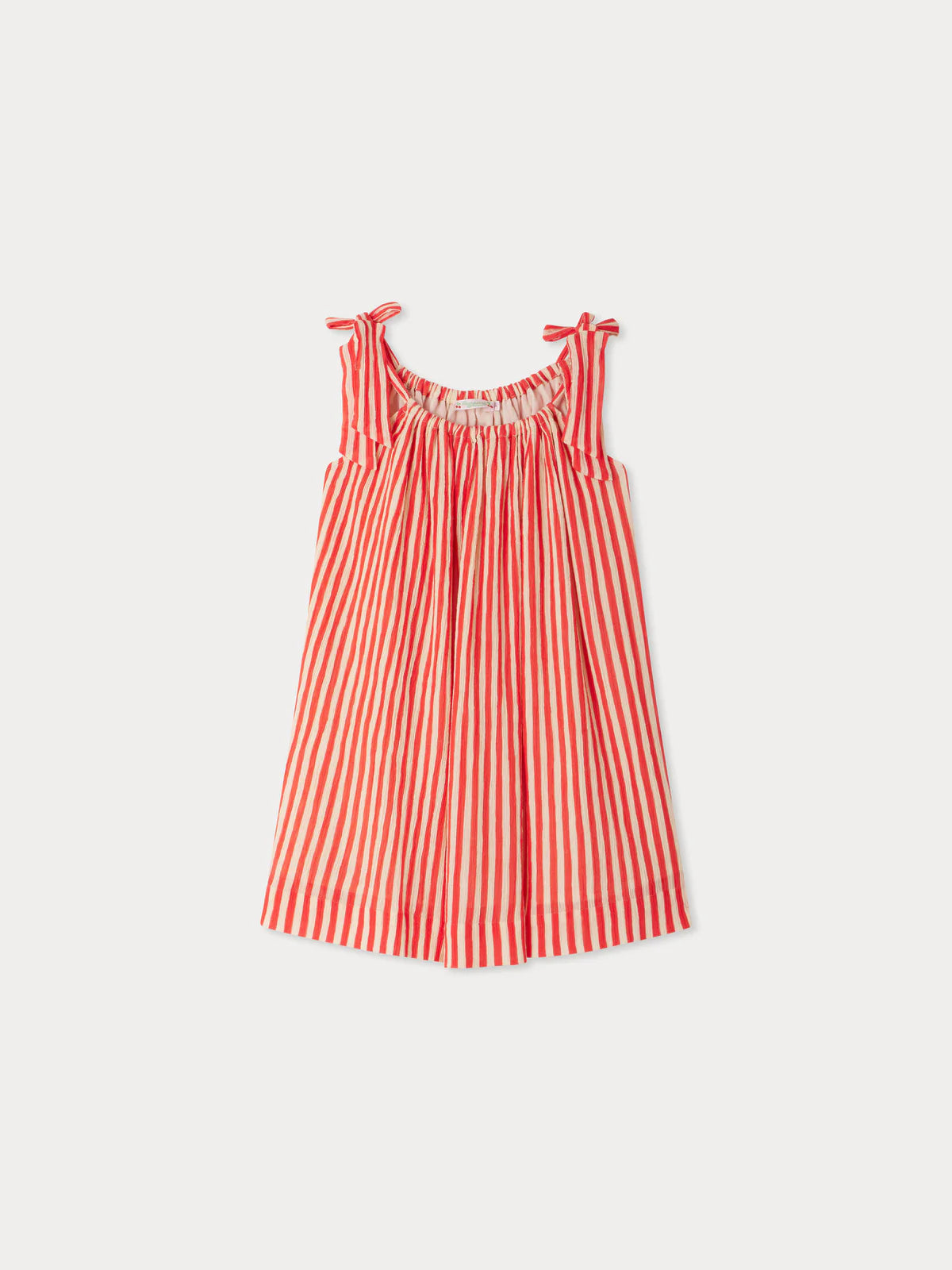 Bonpoint-Eloise striped crepe cotton dress