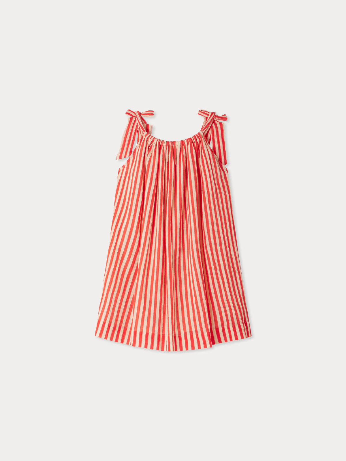 Bonpoint-Eloise striped crepe cotton dress