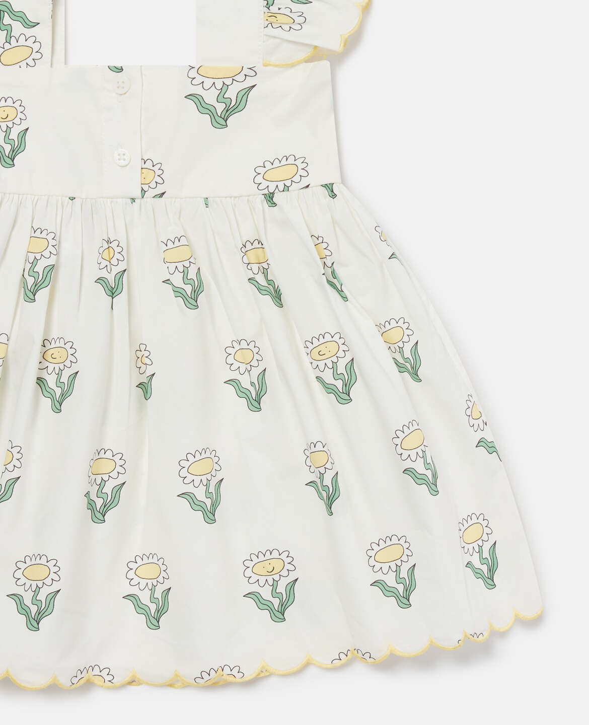 Stella Mccartney Kids-BABY GIRL DAISIES DRESS WITH SHOULDER FRILLS