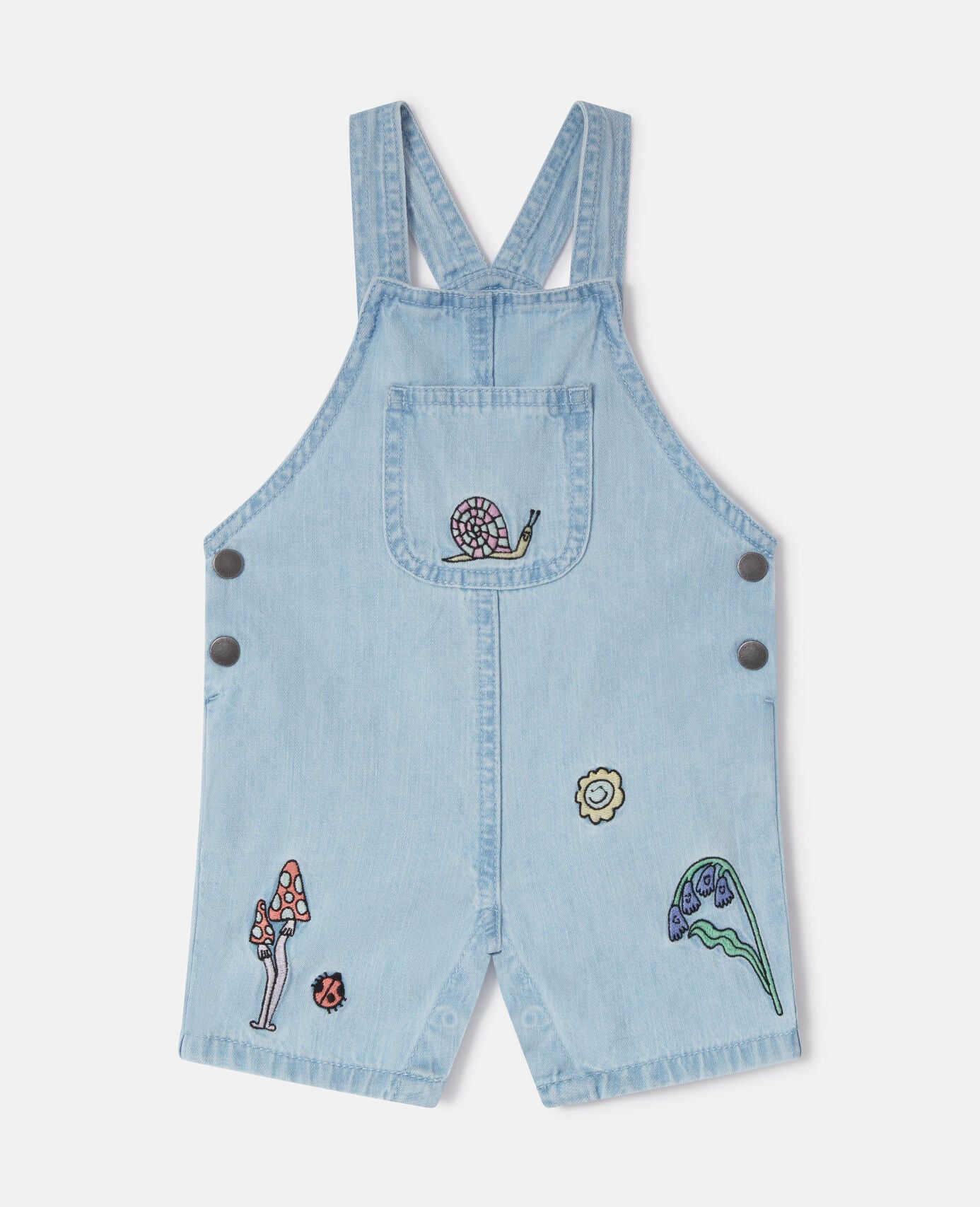 Stella Mccartney Kids-Woodland Friends Denim Dungarees