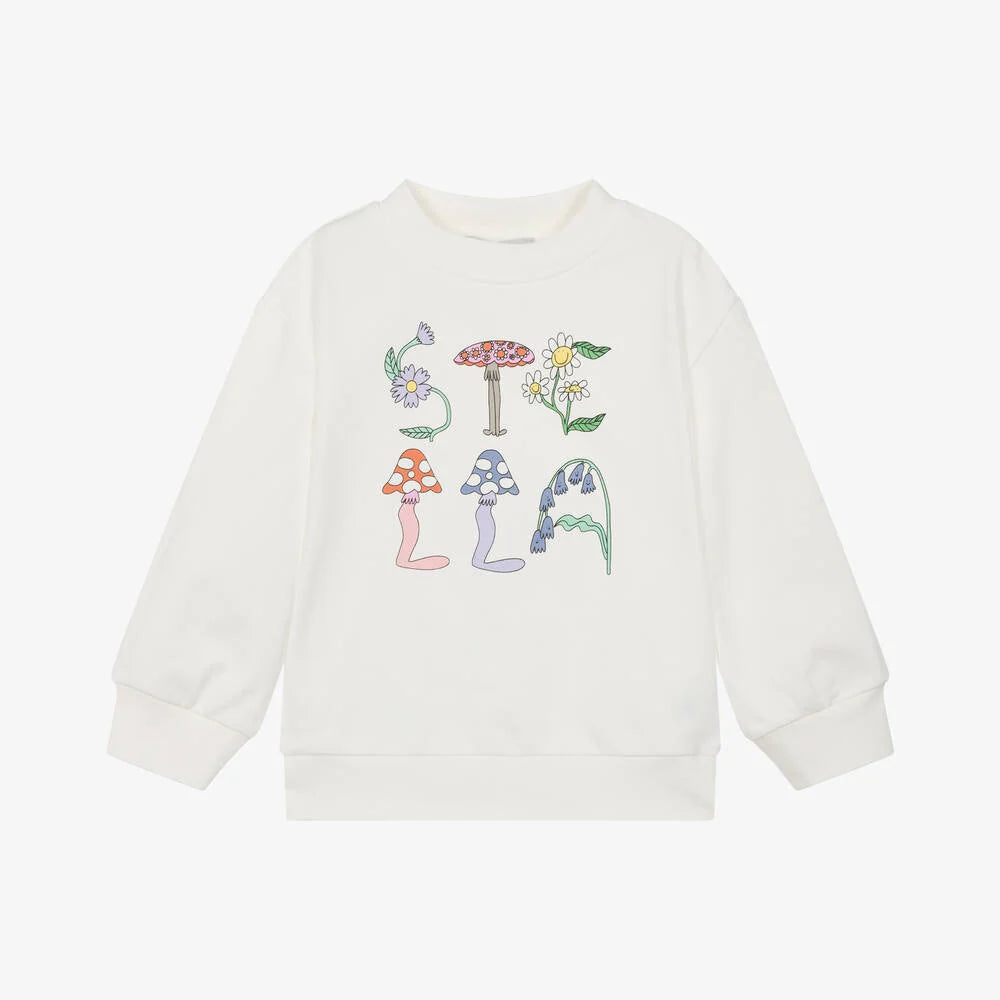 Stella Mccartney Kids-GIRL SWEATSHIRT WITH FAIRY STELLA LETTERING PRINT