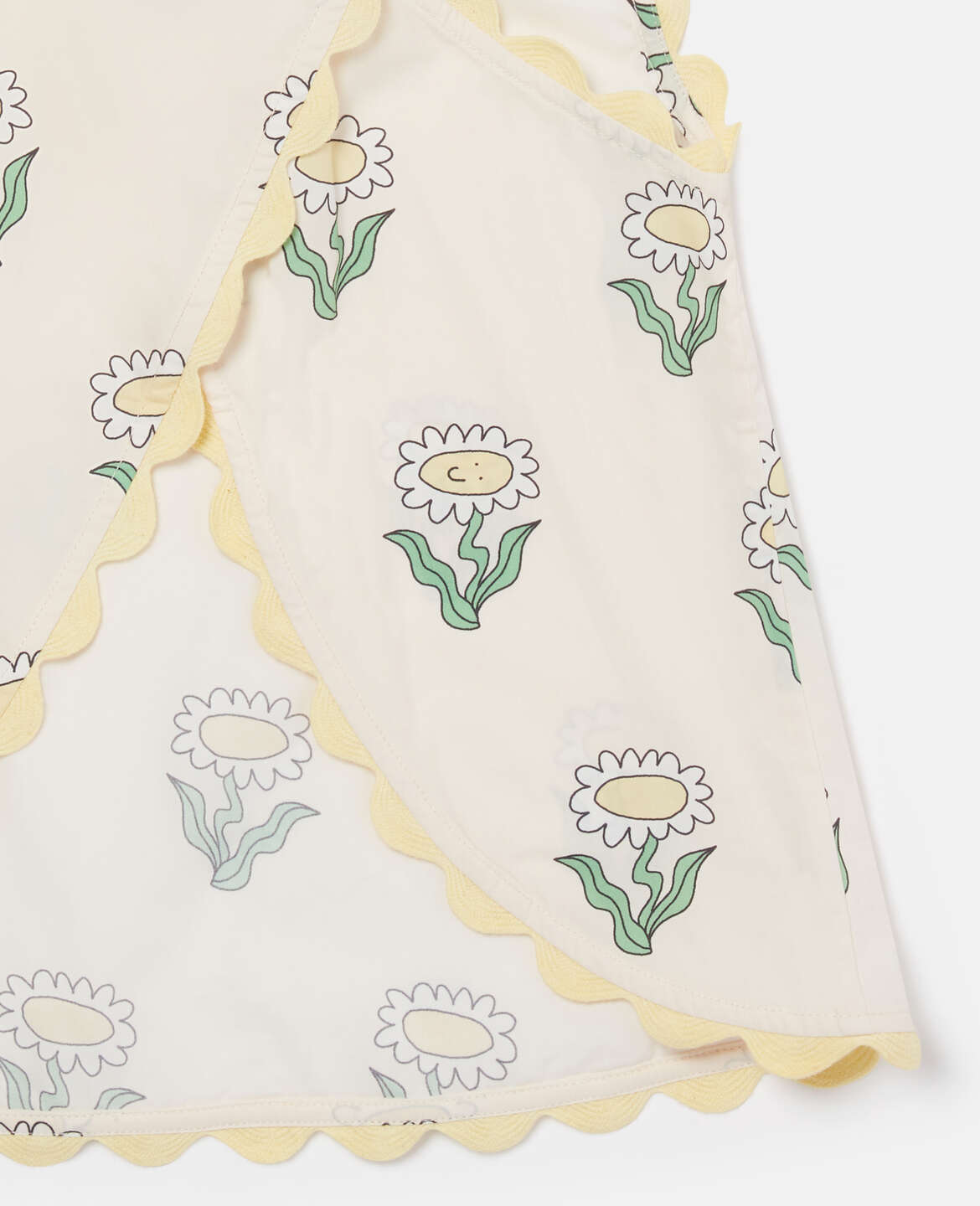 Stella Mccartney Kids-GIRL SLEEVELESS DAISIES TOP WITH RIC RAC DETAILS