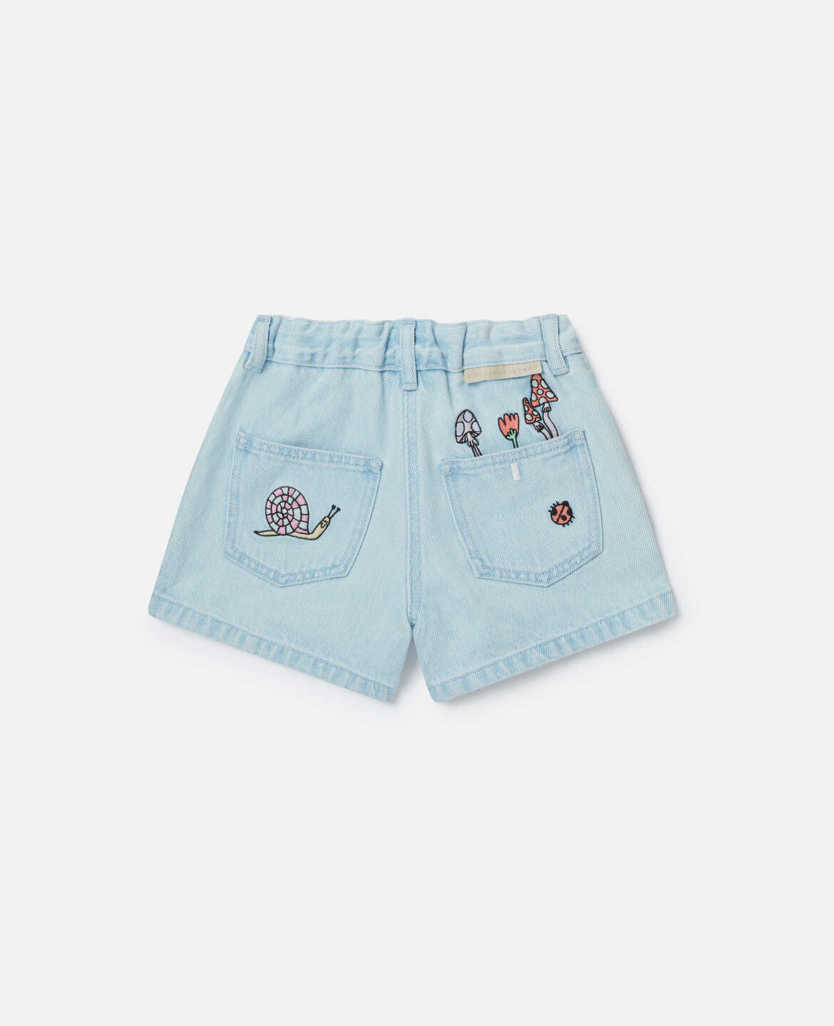 GIRL DENIM SHORTS WITH FAIRYLAND EMBRO