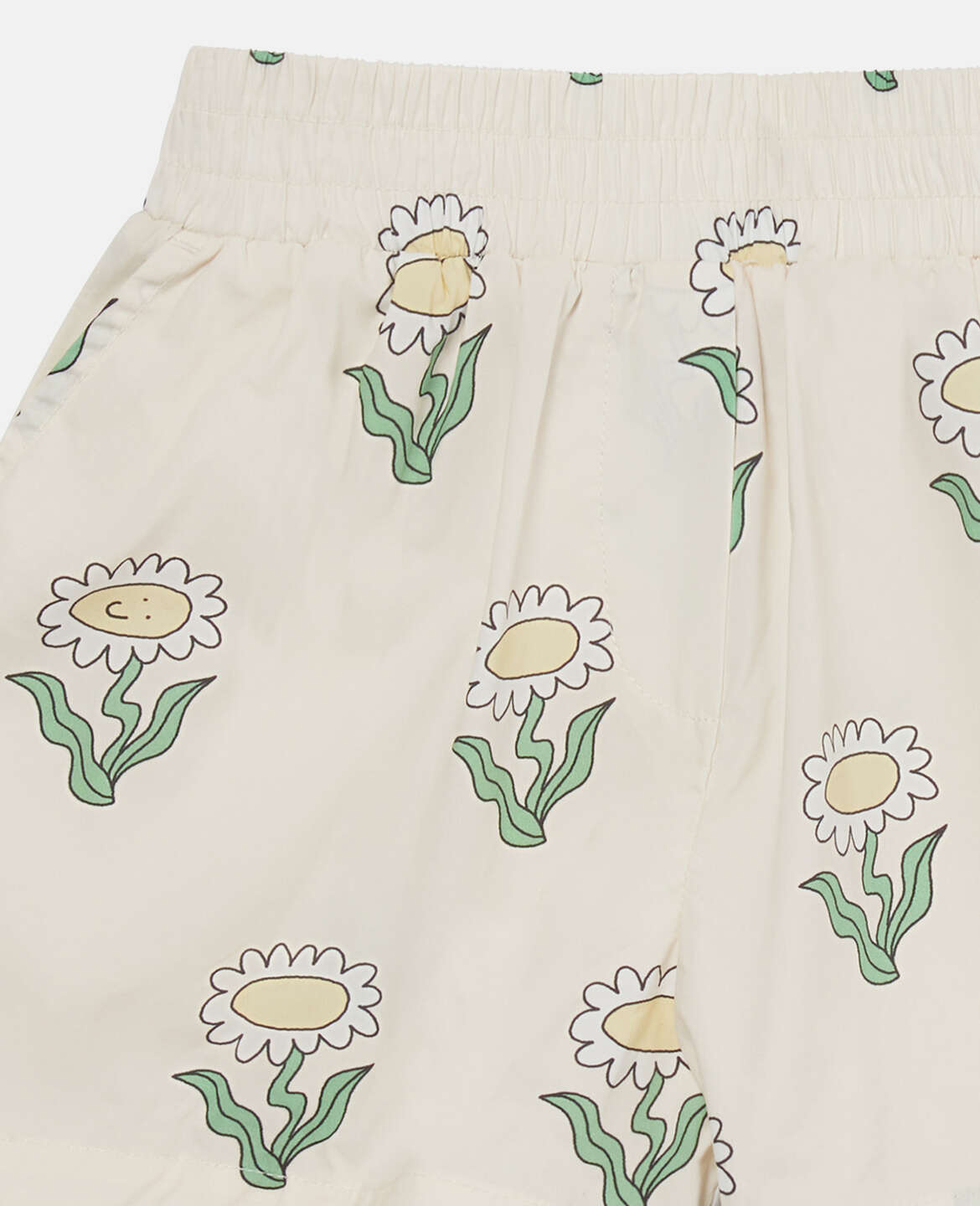 Stella Mccartney Kids-GIRL DAISIES SHORTS WITH RIC RAC DETAILS