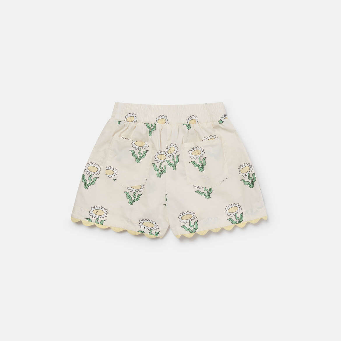 Stella Mccartney Kids-GIRL DAISIES SHORTS WITH RIC RAC DETAILS