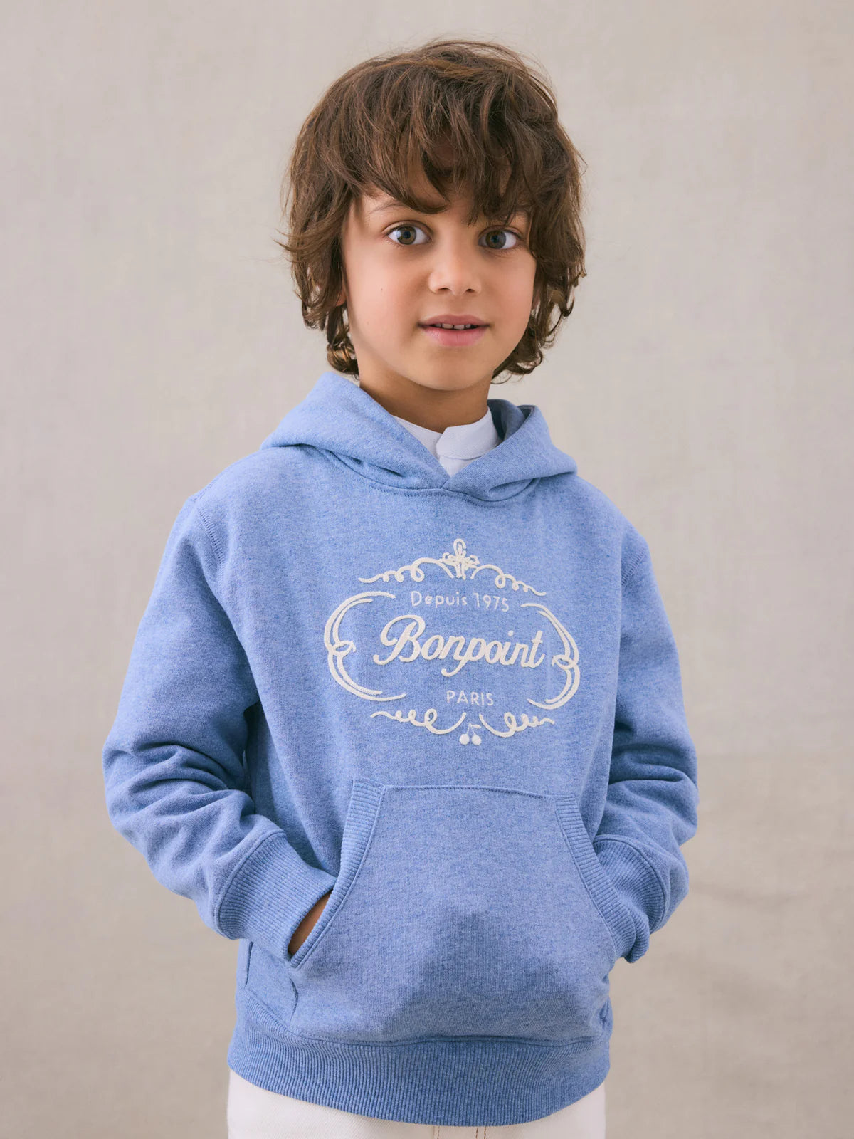 Bonpoint-Barack ocean blue cotton sweatshirt