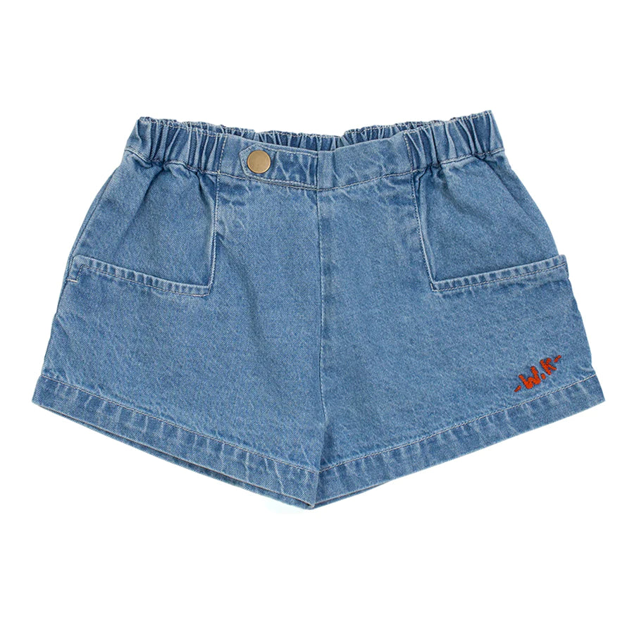 KONS DENIM SHORT-MID BLEACHED DE