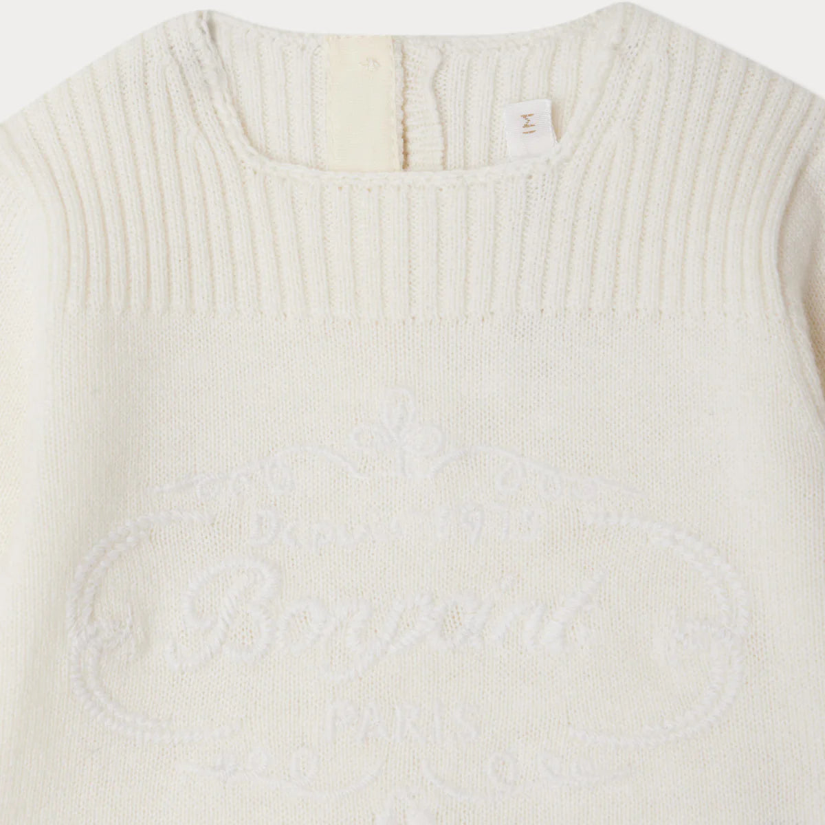 Bonpoint-Atimy embroidered set in wool and cotton