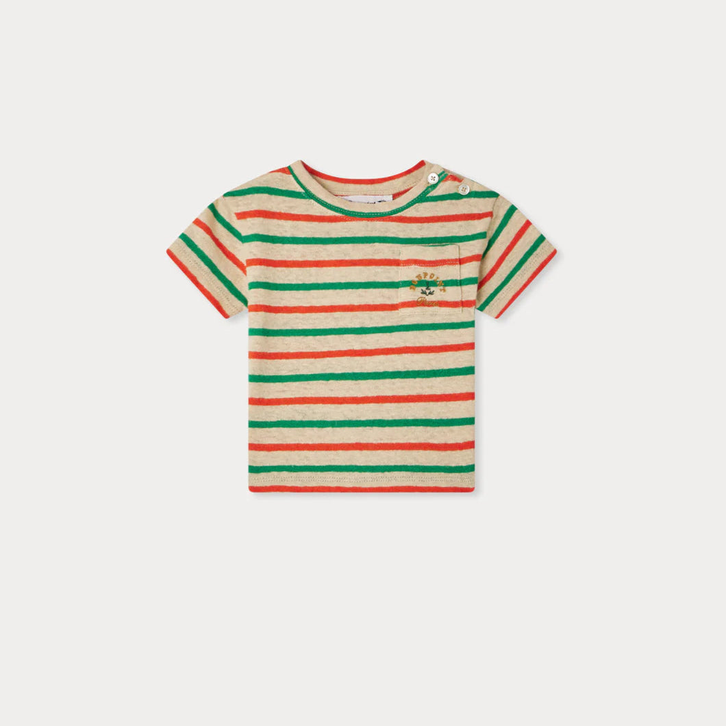 Bonpoint-Gaye striped pocket t-shirt