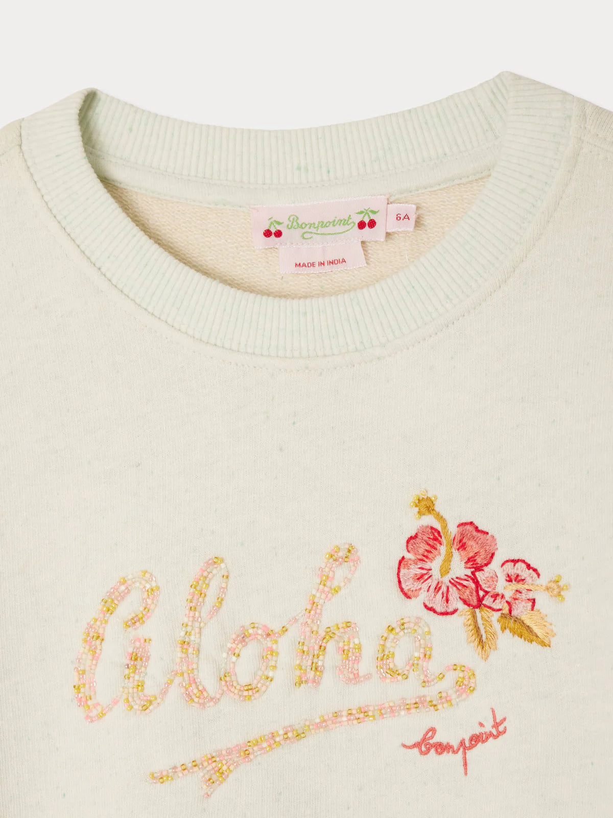 Bonpoint-Edwige embroidered fleece sweatshirt