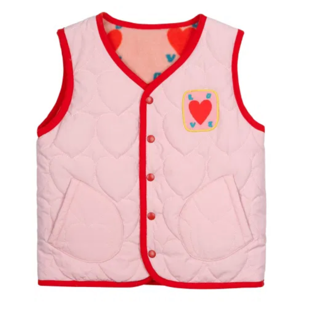 Love Reversible Vest-Pink