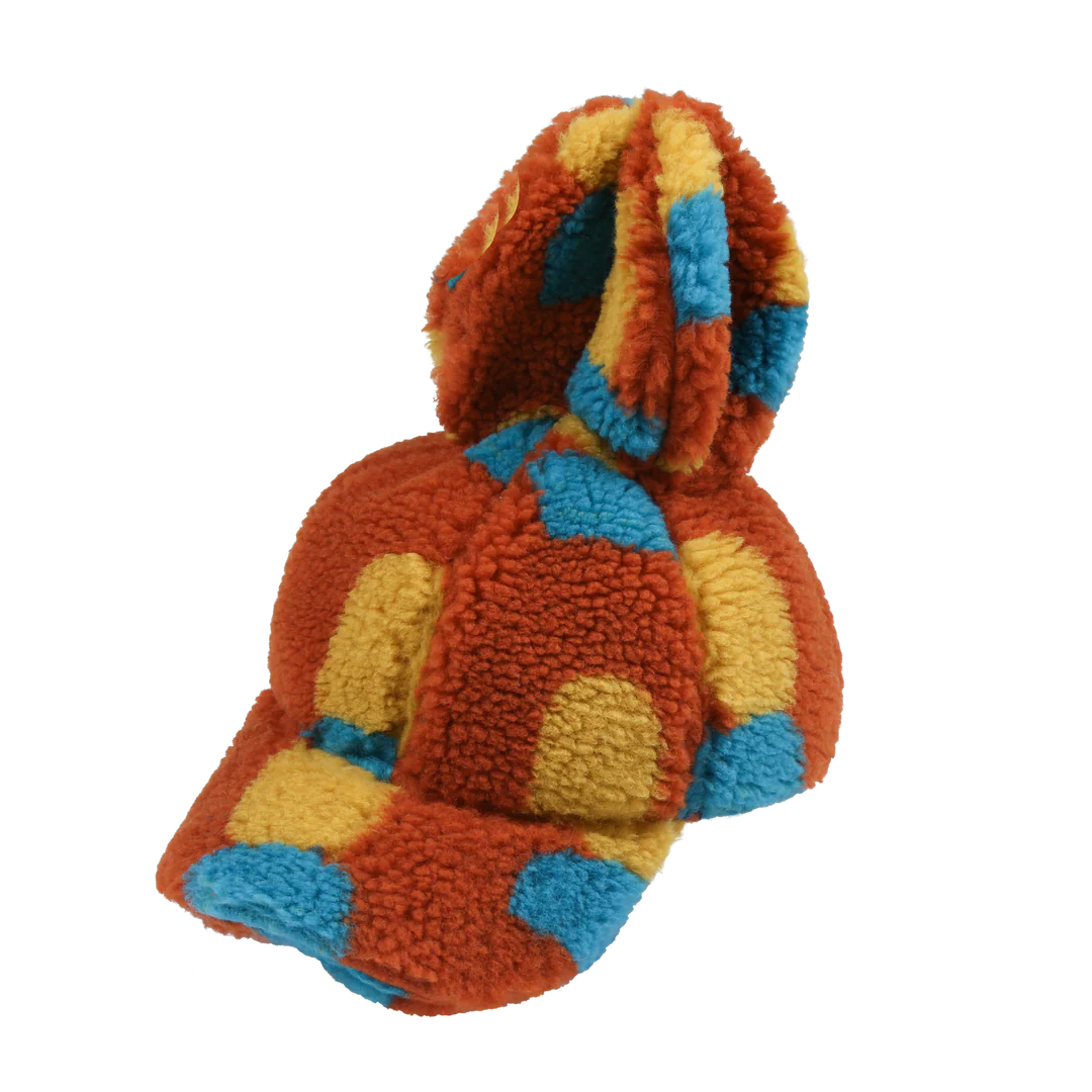 Shape Dumble Rabbit Hat-RED BROWN