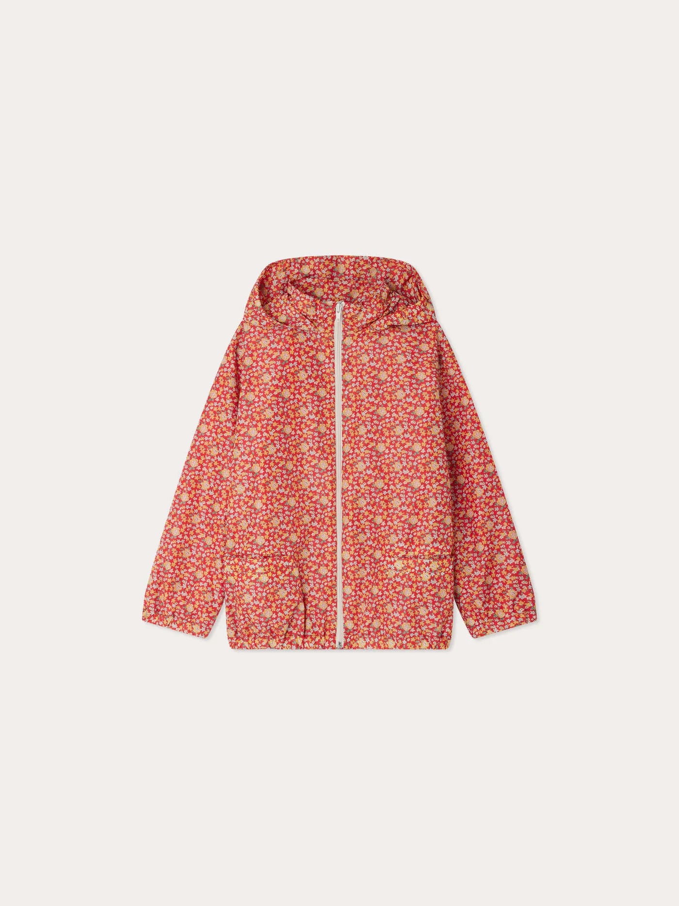 Eglantine hooded windbreaker in Liberty fabric