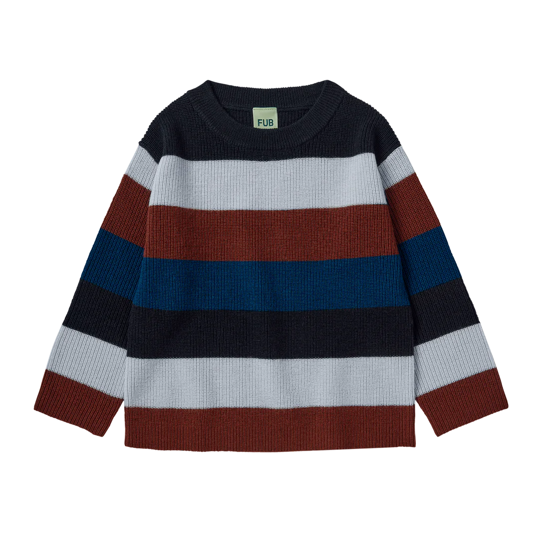 Classic Sweater-clay/ice/dark navy/ pond