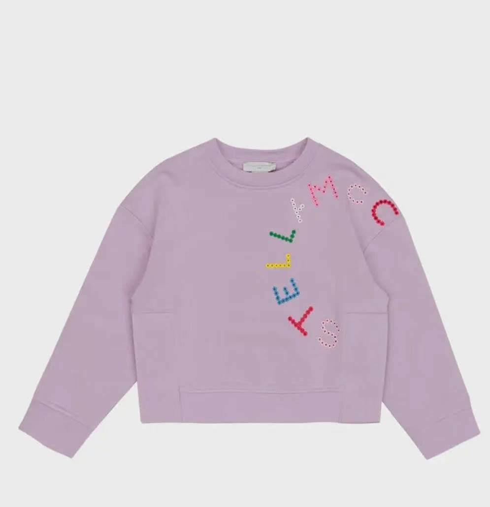 GIRL SWEATSHIRT WITH LOGO DOT PRINT