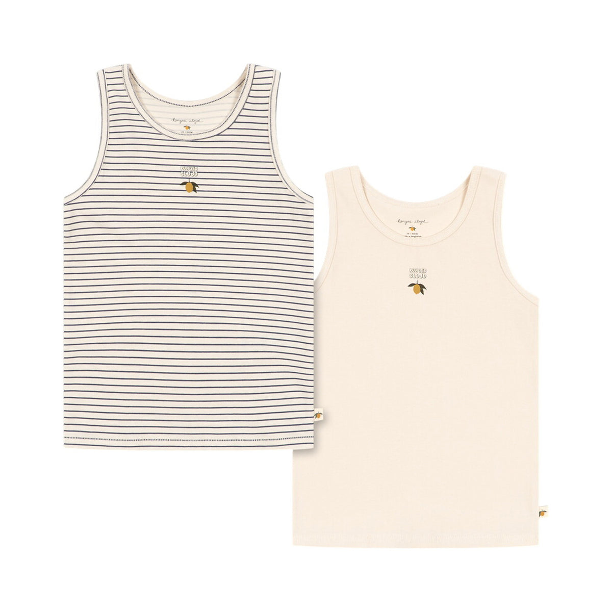 Konges Sløjd-Basic 2 Pack Tank Top Gots Blue Stripe