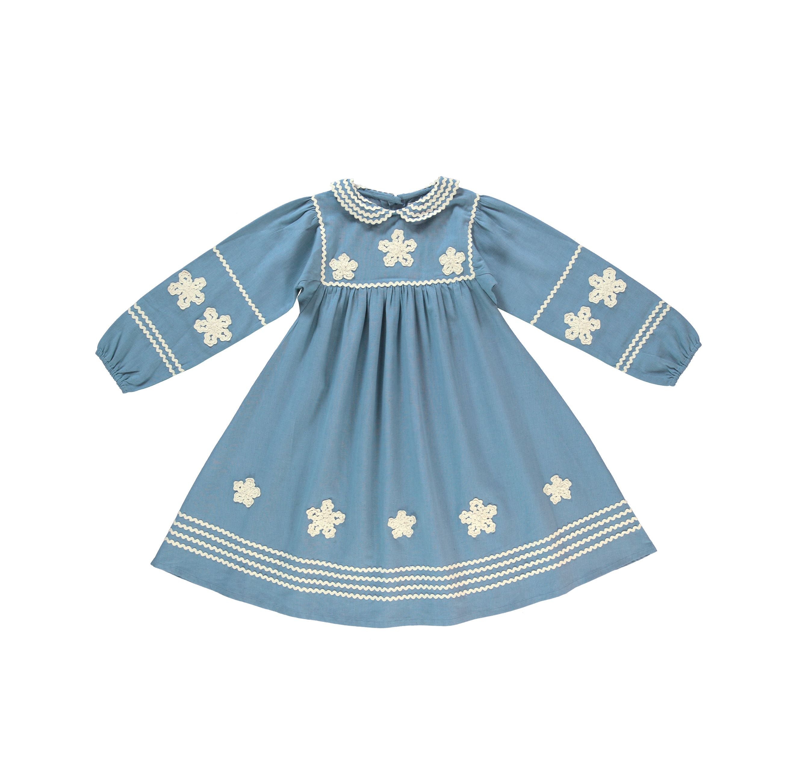Bebe Organic-Girls Inga Dress Zigzag Dream