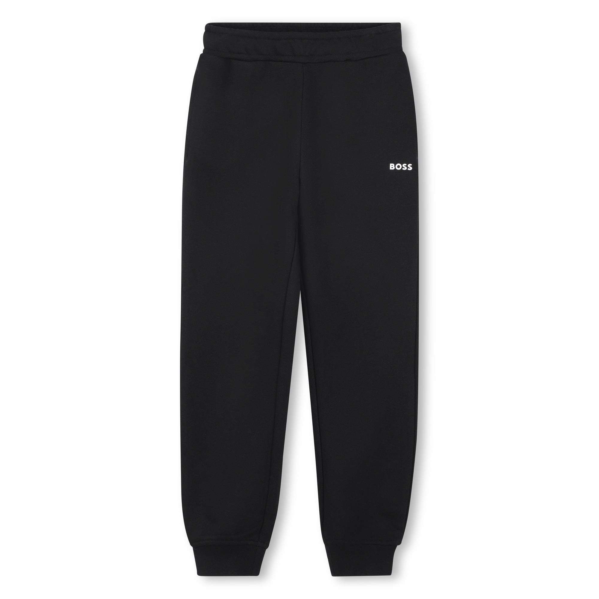 Boss-Black Cotton Jogging Bottoms