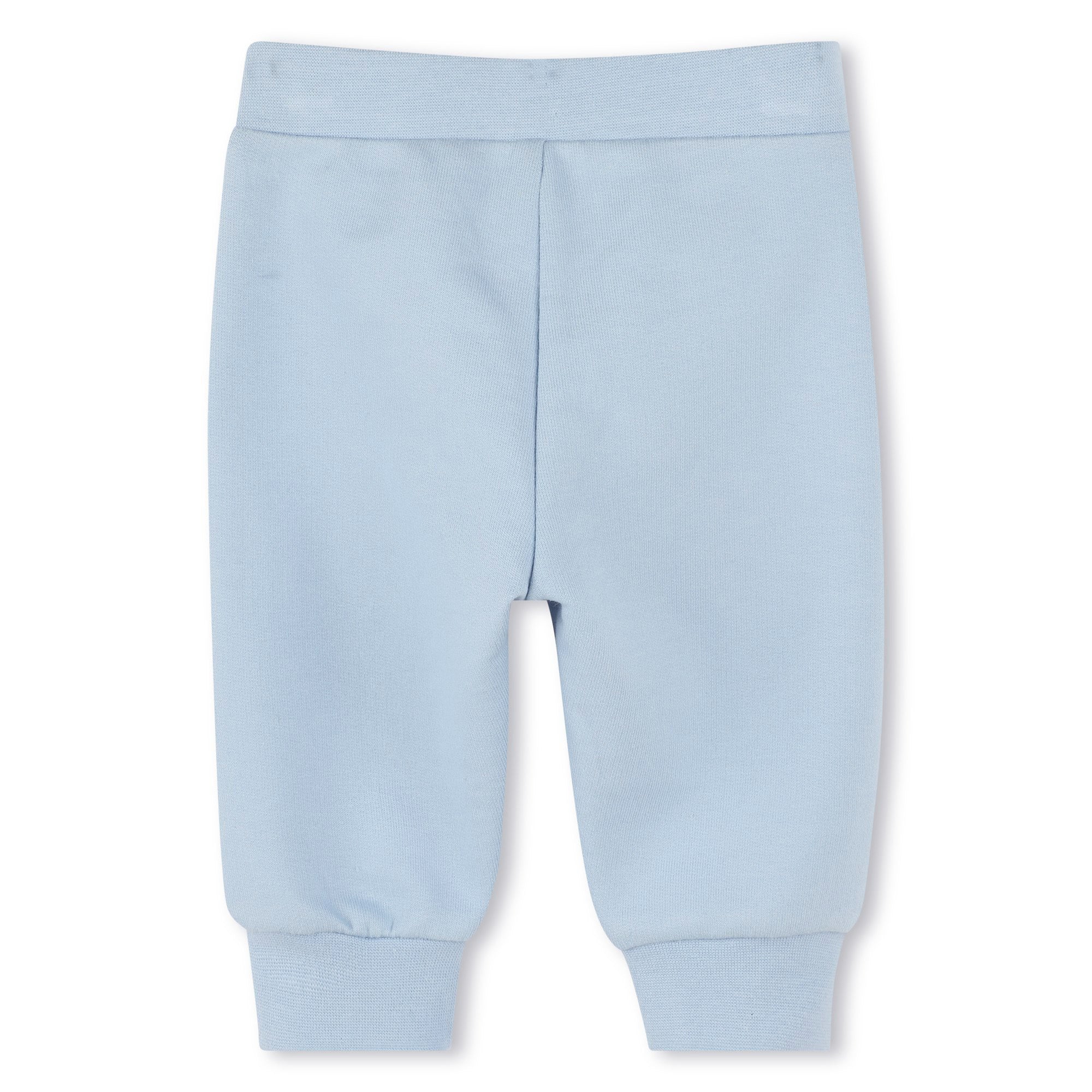 Boss-Baby Light Blue Printed Logo Cotton Jogging Bottoms