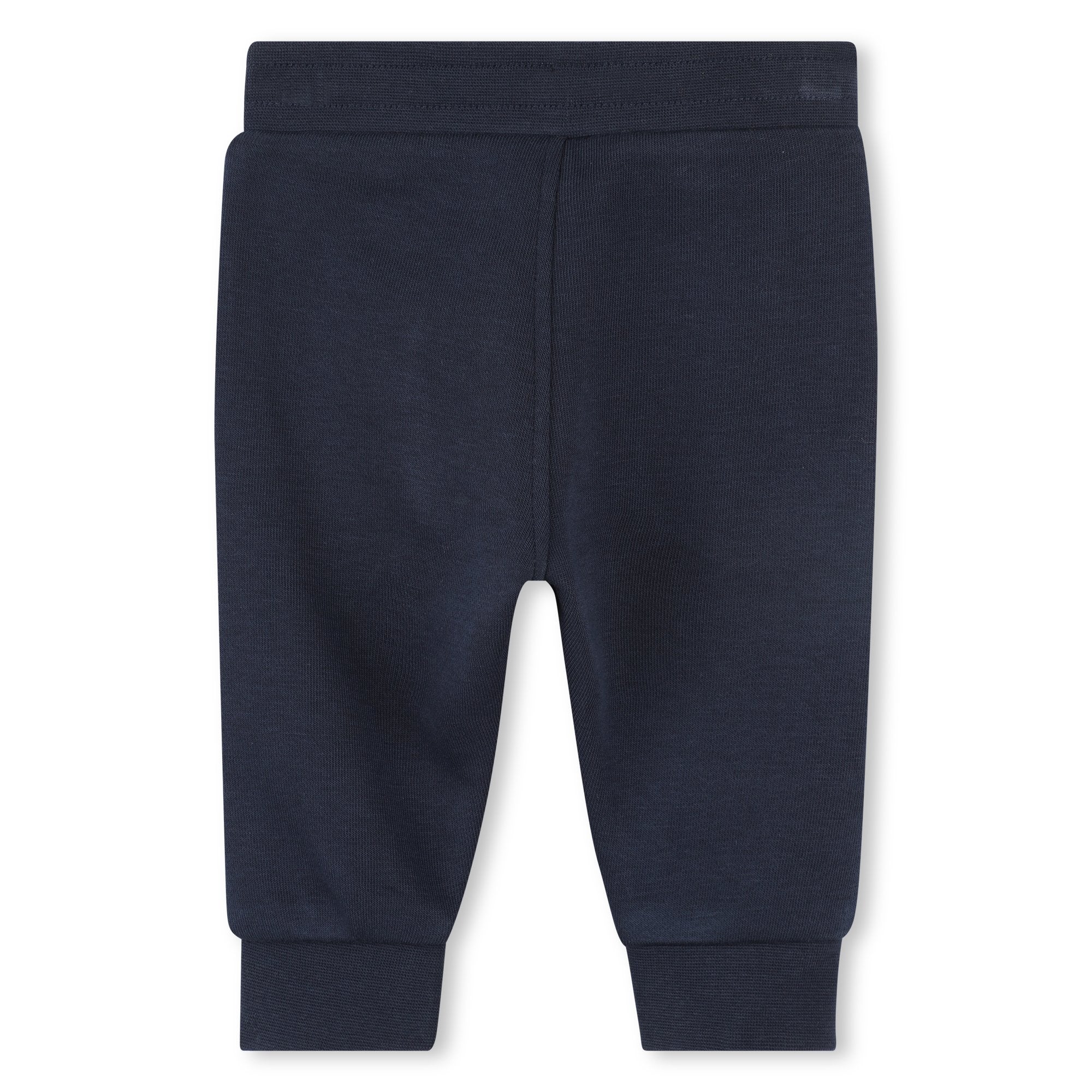 Boss-Baby Navy Printed Logo Cotton Jogging Bottoms