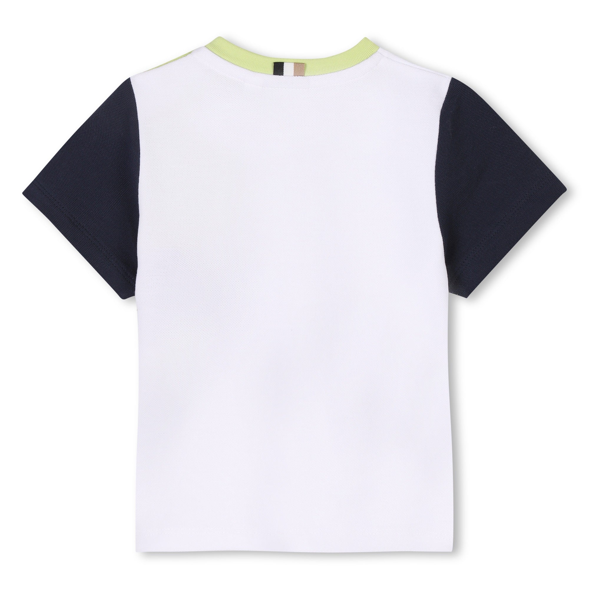 Boss-Baby White Printed Logo Cotton Short Sleeves T-Shirt