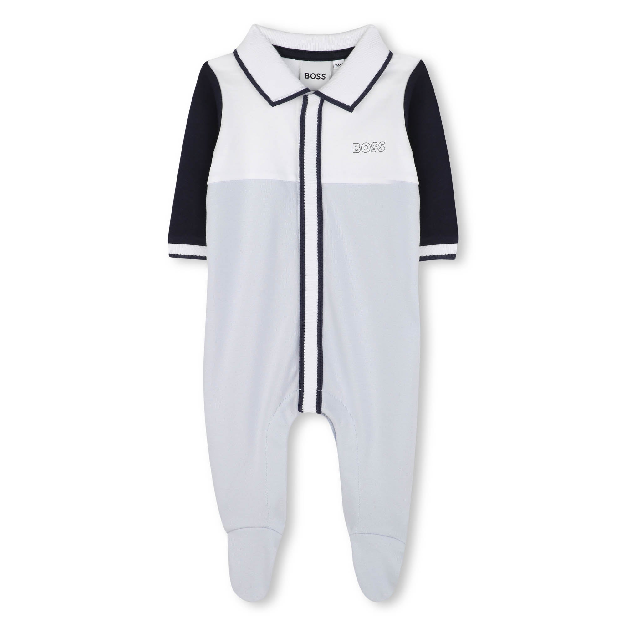 Boss-Baby Light Blue Printed Logo Cotton Pyjamas