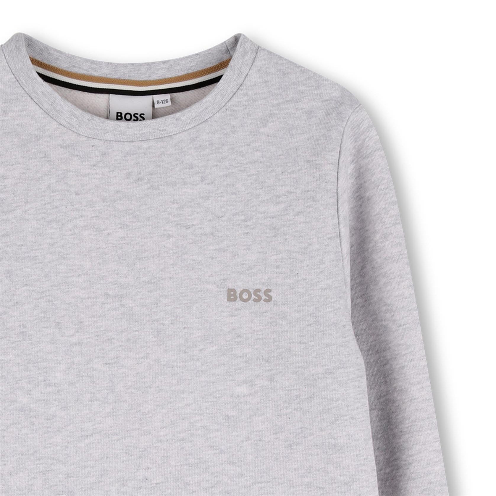 Boss-Boys Sweatshirt Chine Grey