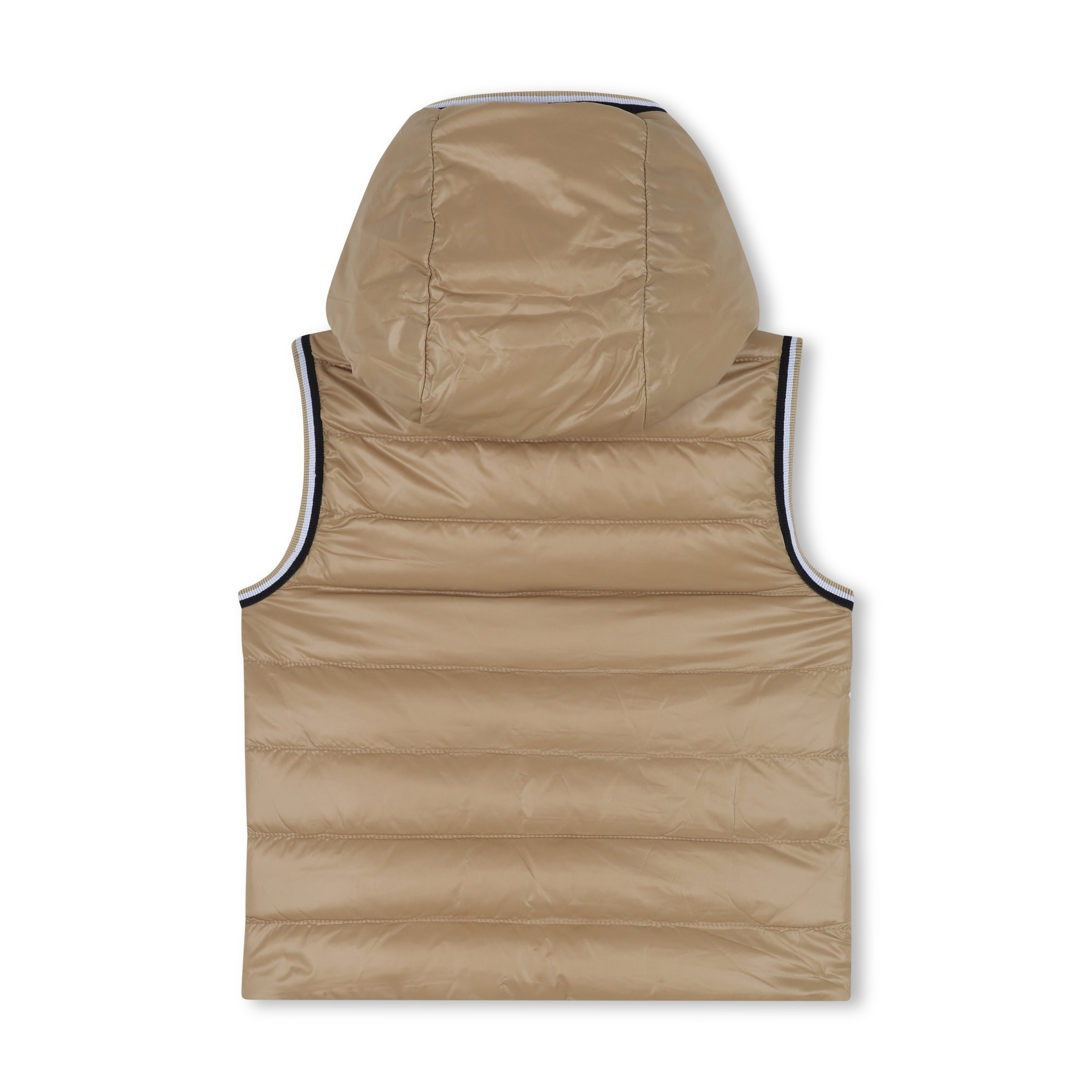 Boss-Puffer Jacket Sleeveless Sand