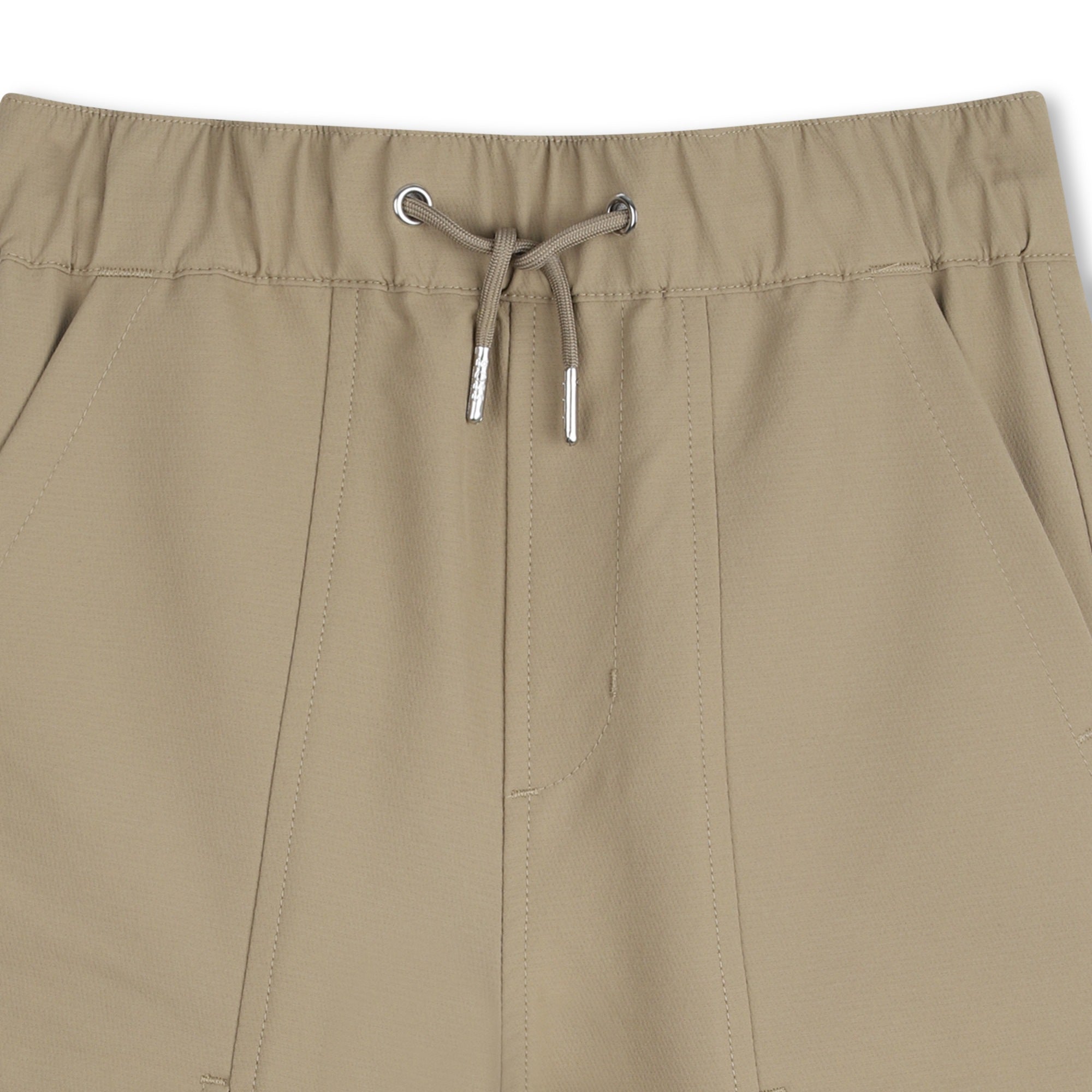 Boss-Bermuda Shorts In French Terry Dark Stone
