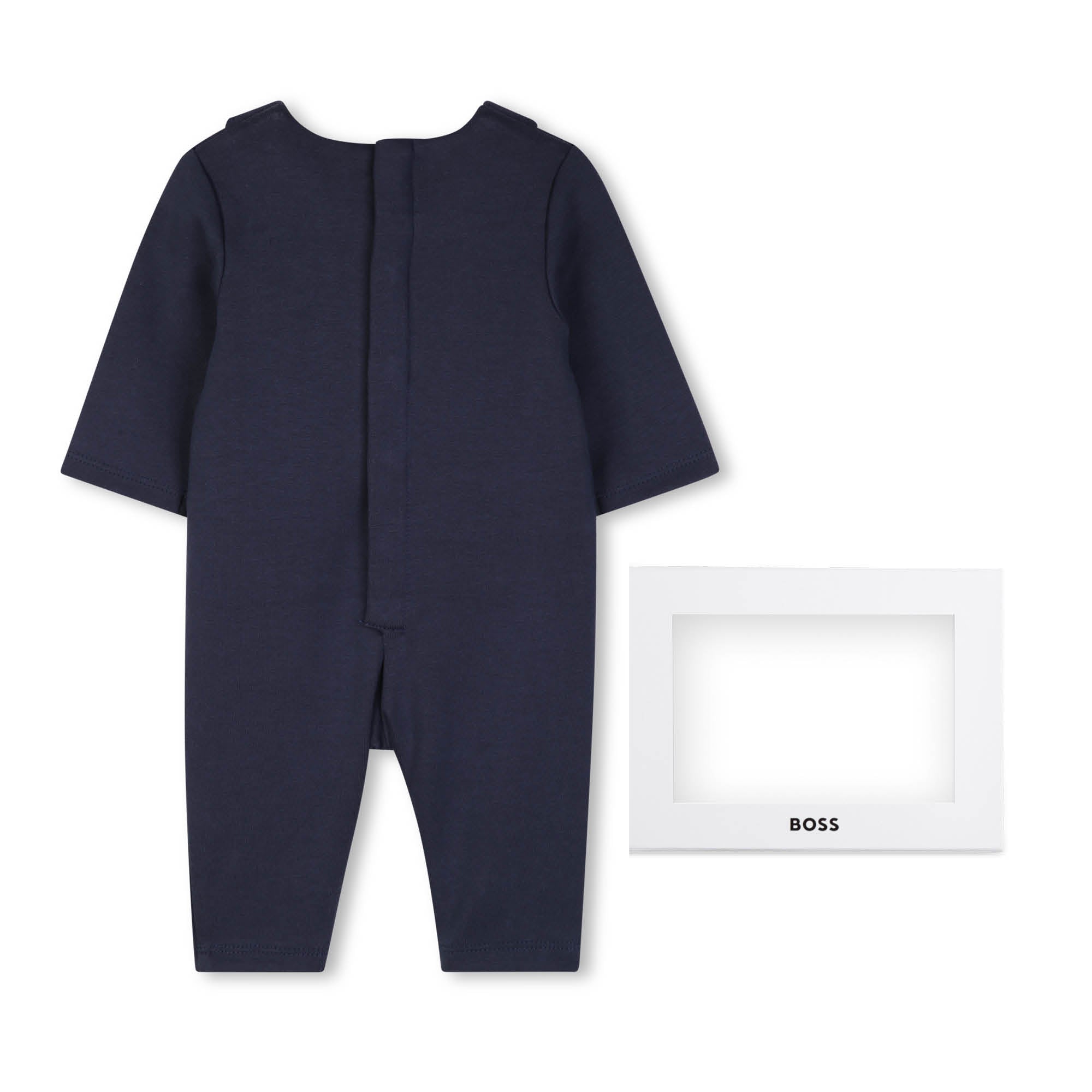 Boss-3-In-1 Effect Suit. Organic Cotton Jersey,2 Fake Flap Pockets On The Front. Navy