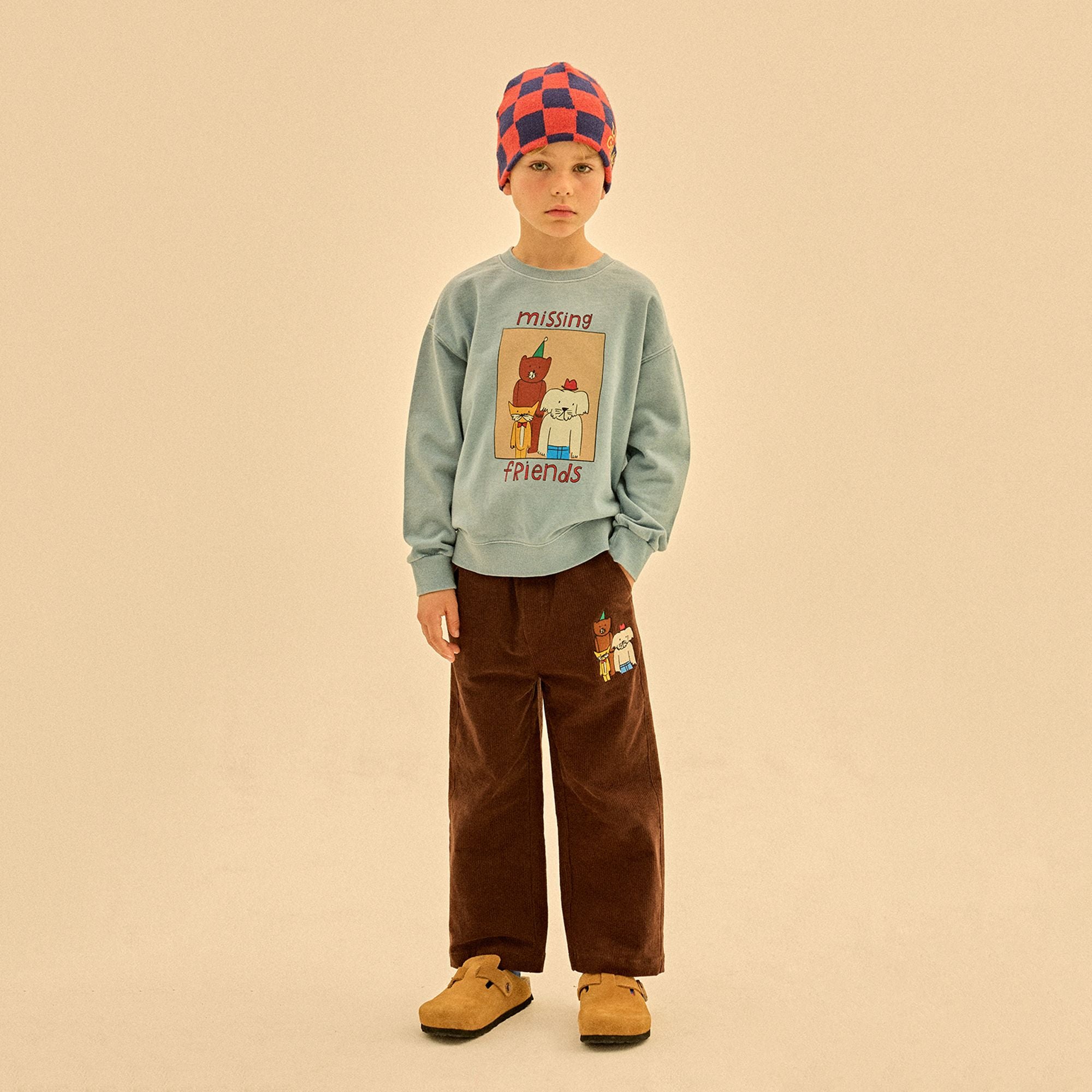 Jelly Mallow-Animal friends Corduroy Pants