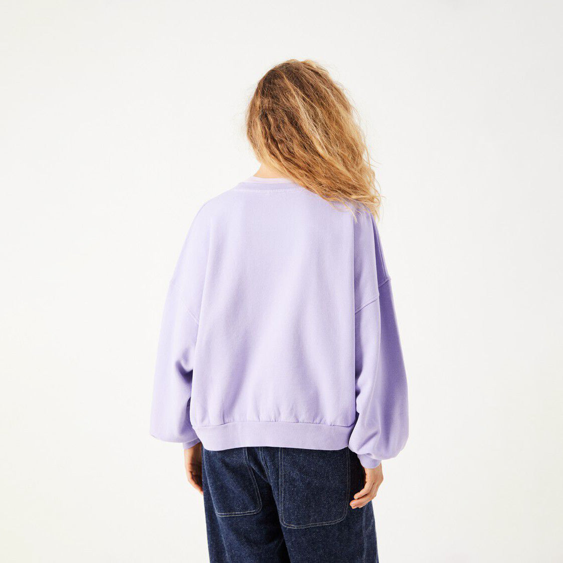American Vintage-Women Sweat ML Col Rond Parme Vintage