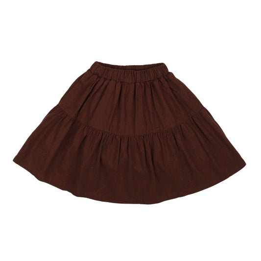 lower Ruffle Skirt_Brown