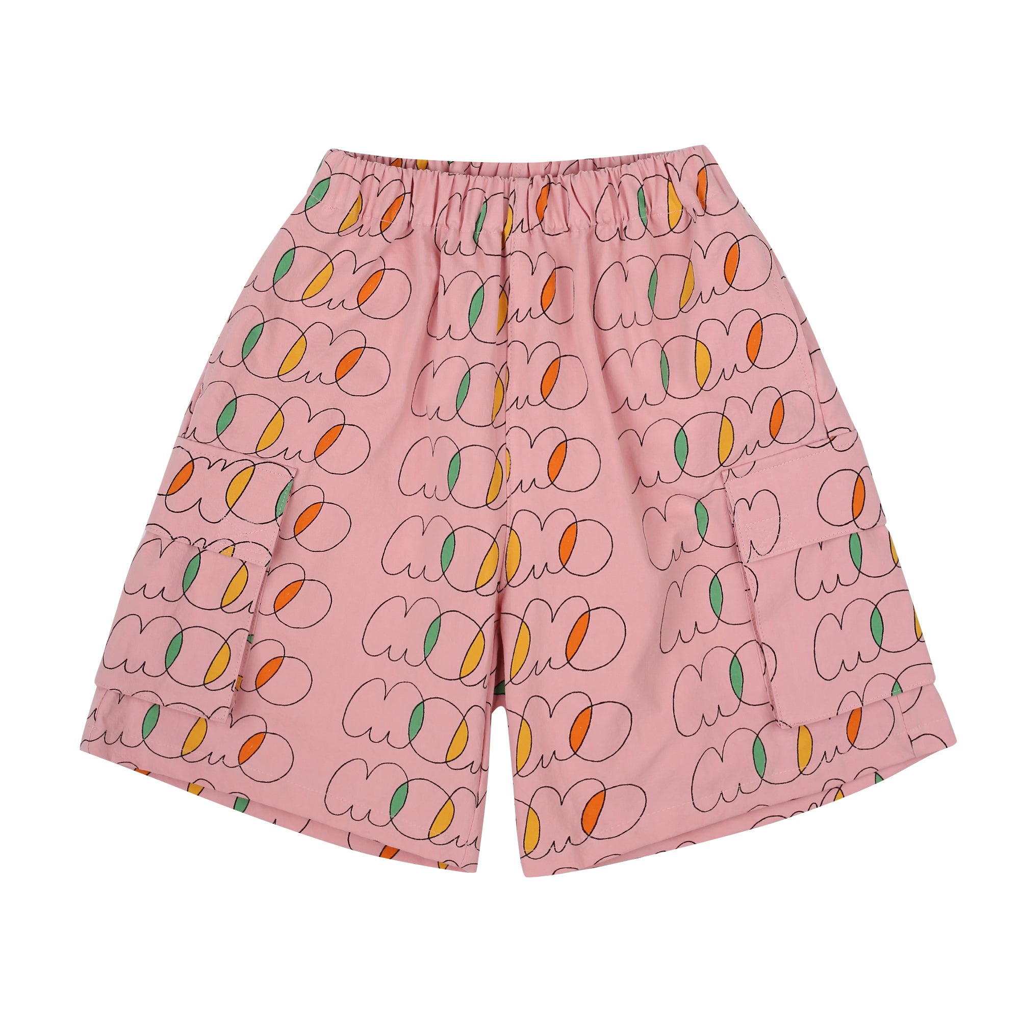 Momo Cargo Shorts-Pink