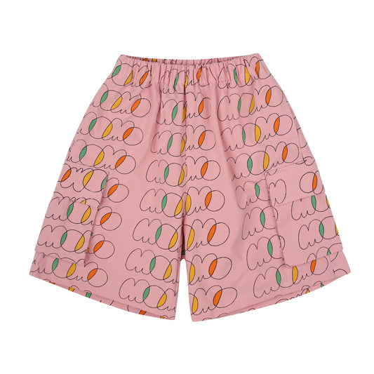 Momo Cargo Shorts-Pink