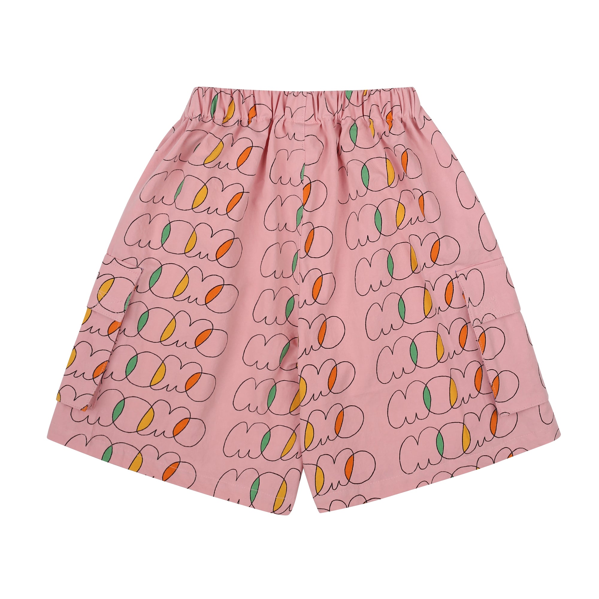 Momo Cargo Shorts-Pink