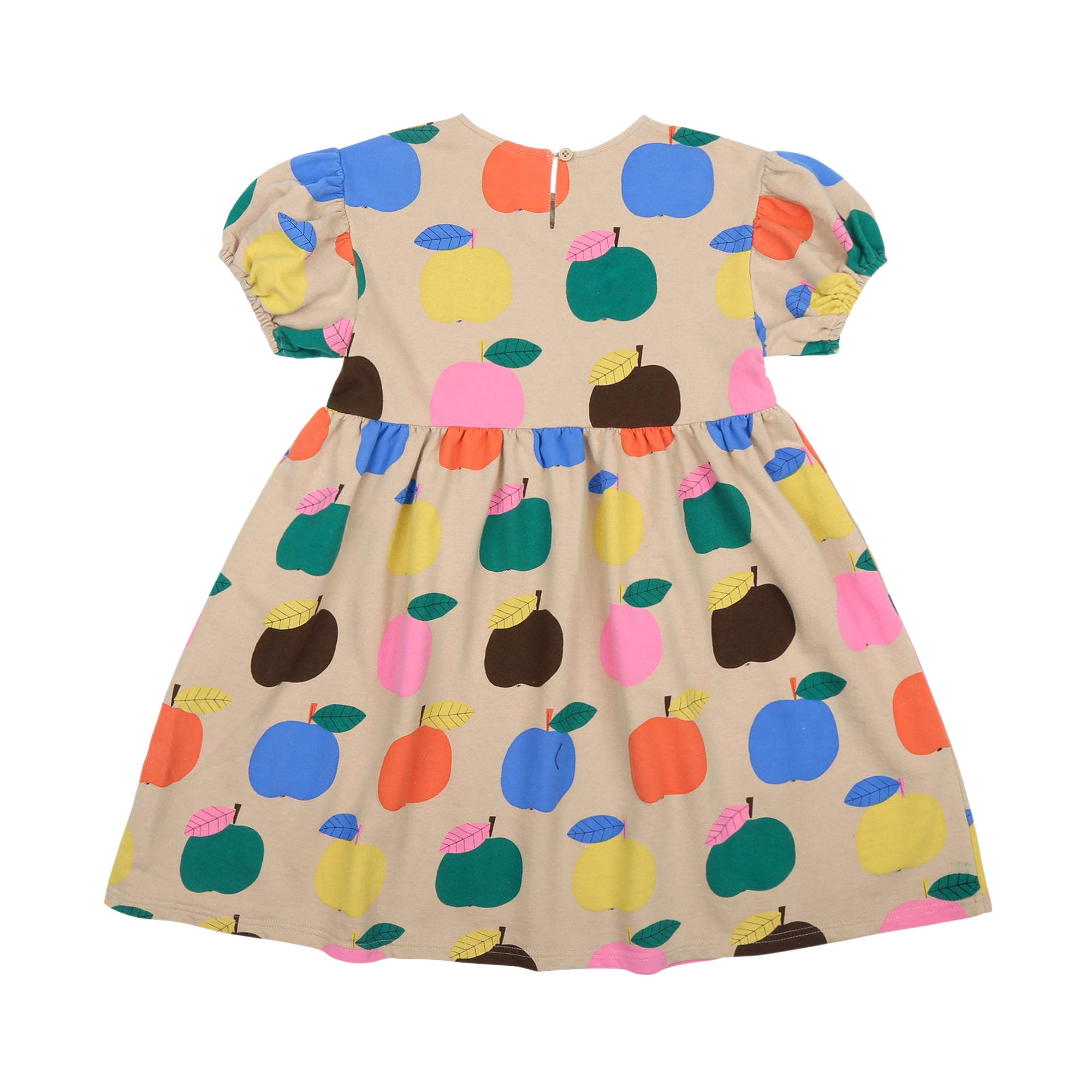 Colorful Apple Dress-BEIGE