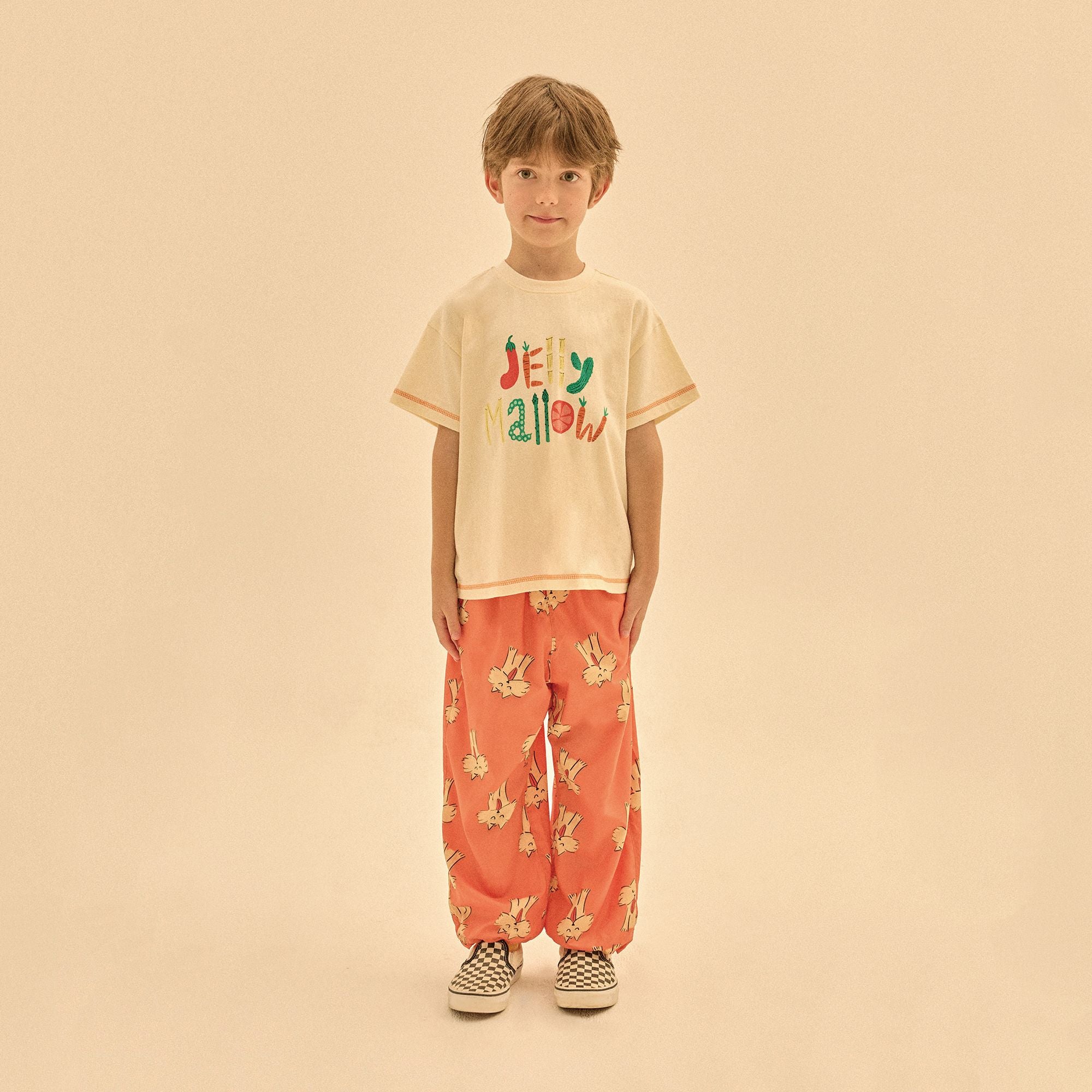 Jelly Mallow-Veggis T-shirt Ivory