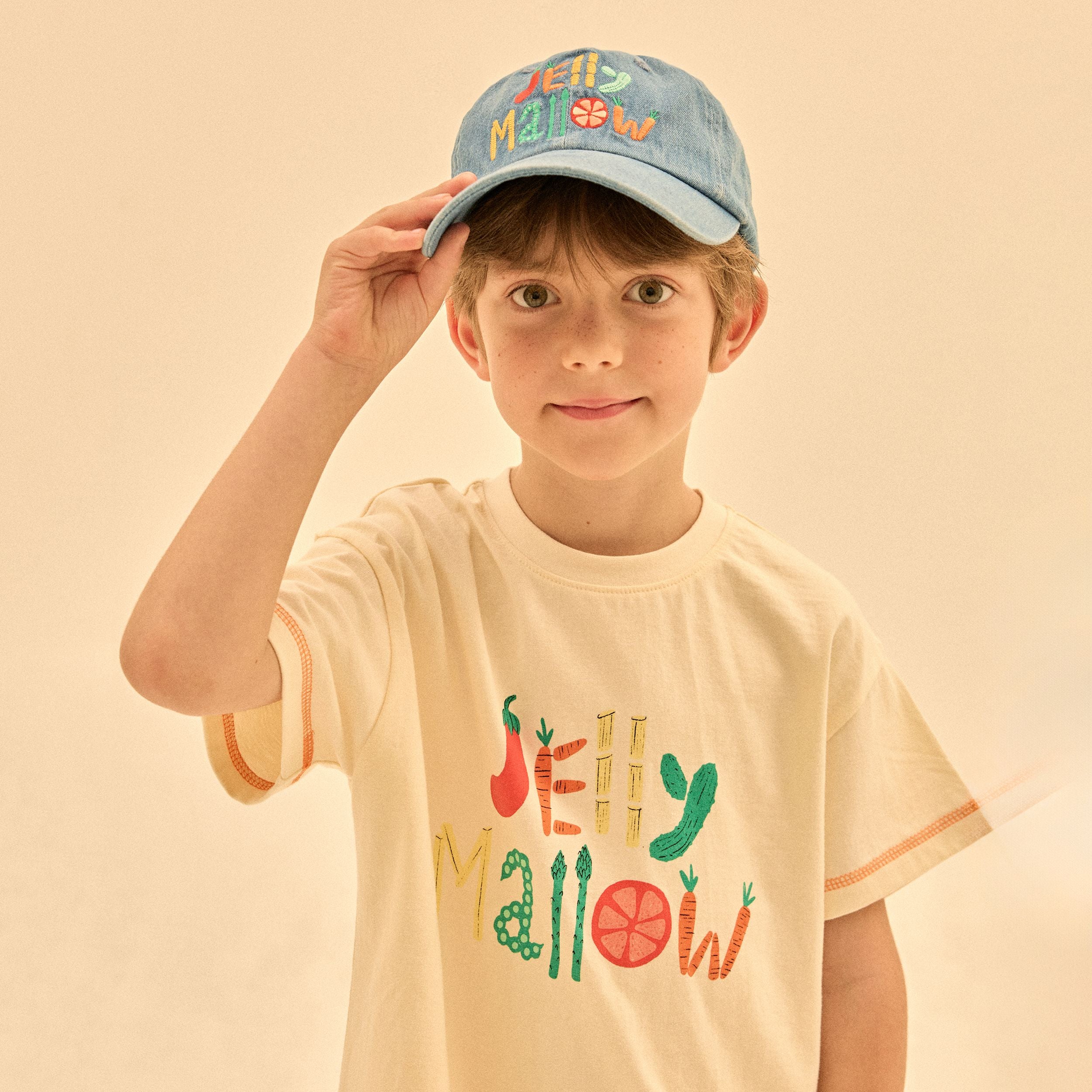Jelly Mallow-Veggis Denim Ballcap Blue