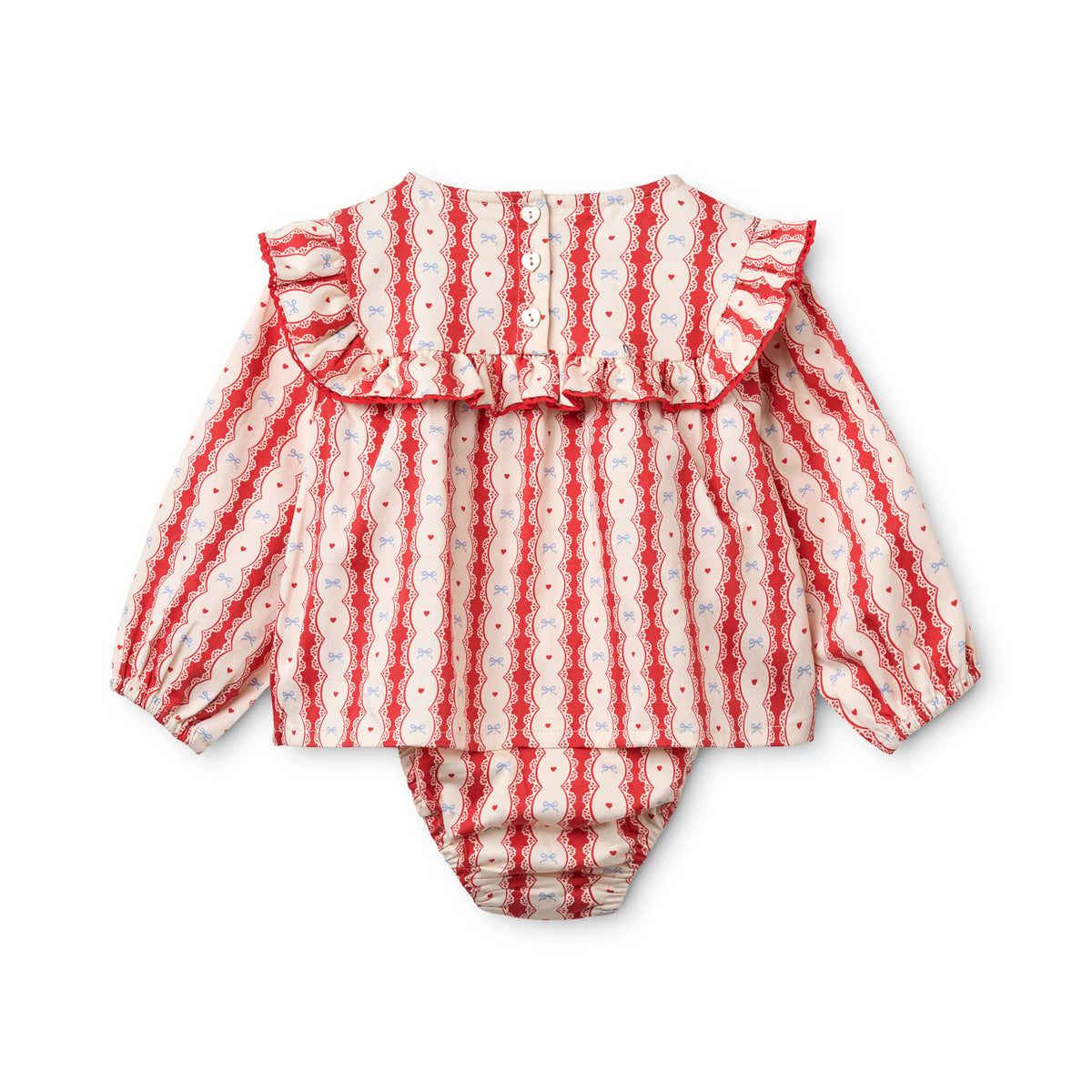 Flöss-Girl Joy Romper Lace Stripe