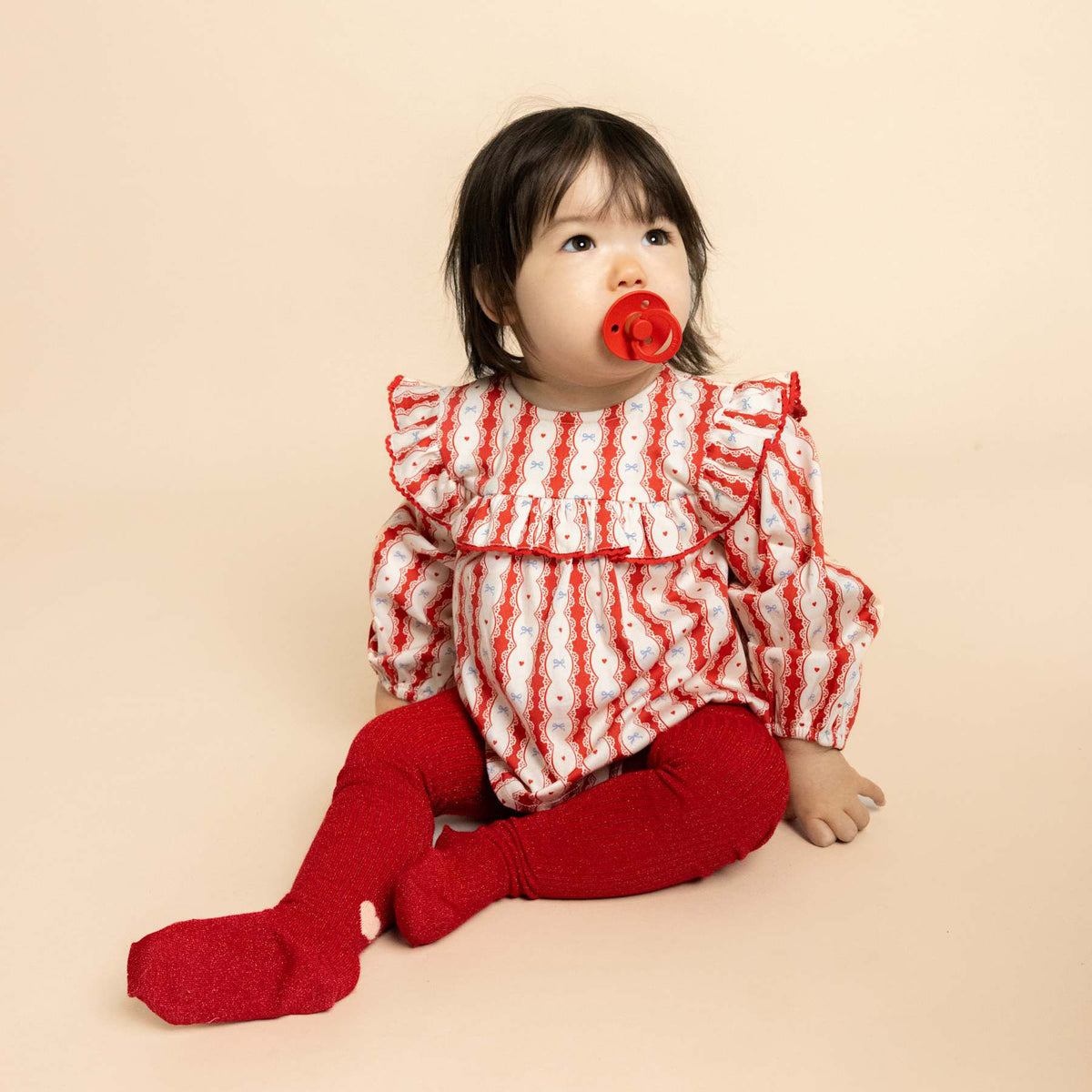 Flöss-Girl Joy Romper Lace Stripe