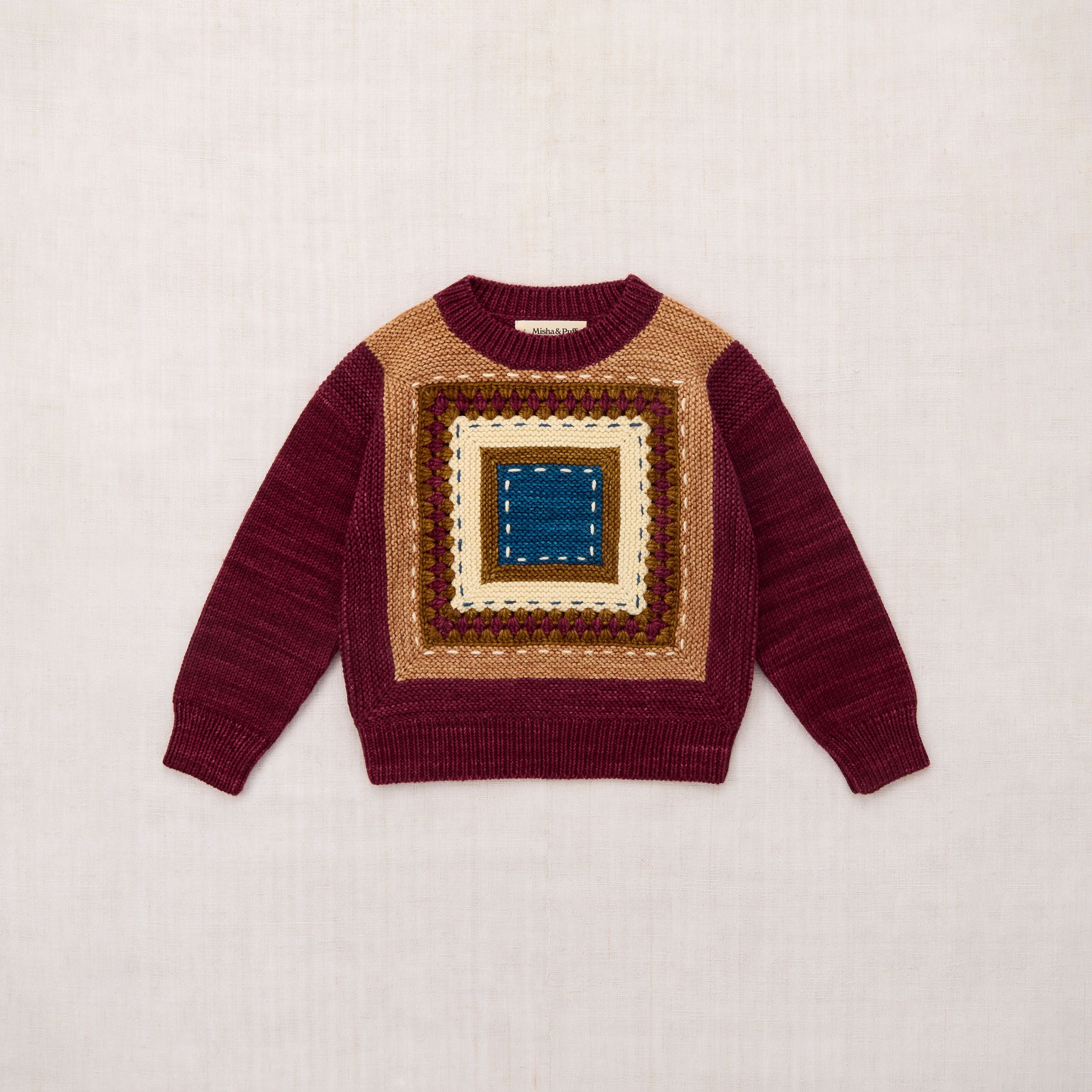Misha & Puff-Running Stitch Sweater Cambridge