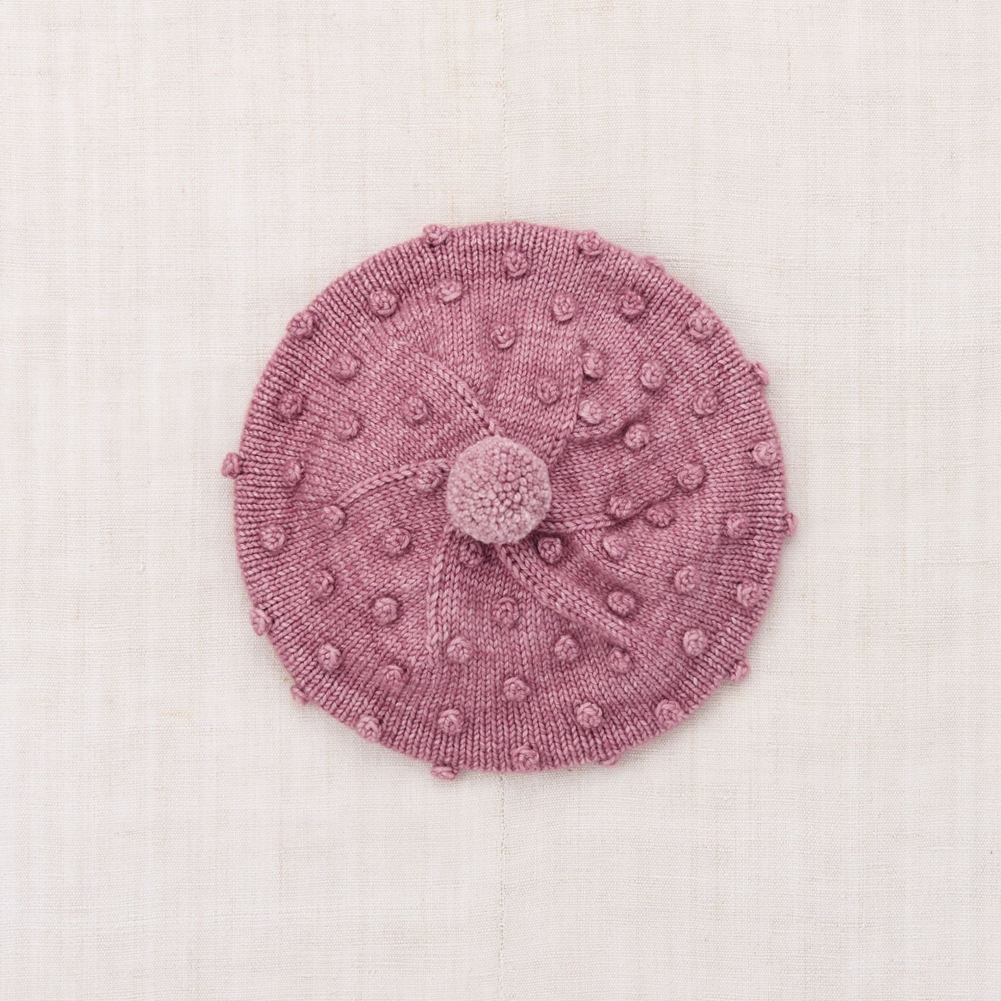 Misha & Puff-Popcorn Beret Antique Rose