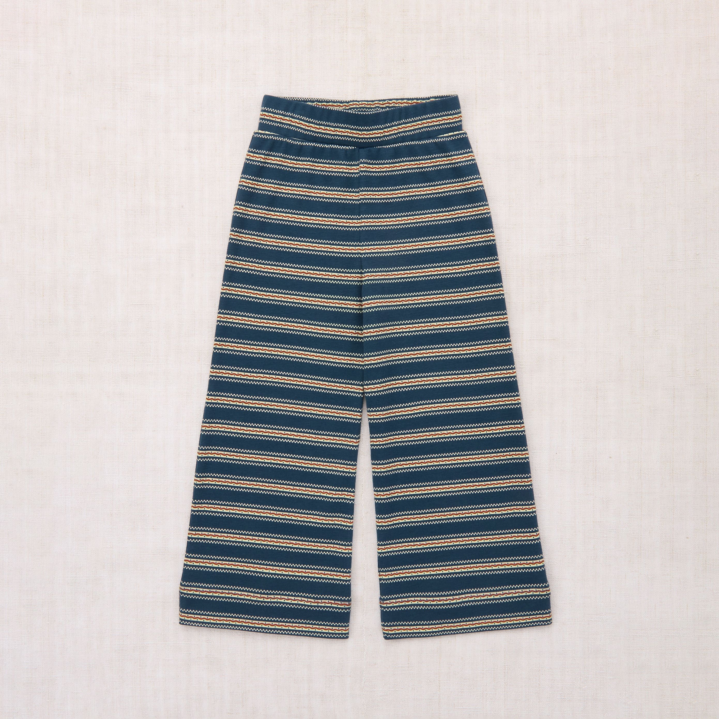 Misha & Puff-Kids A-Pant Marine Blue Sgraffito