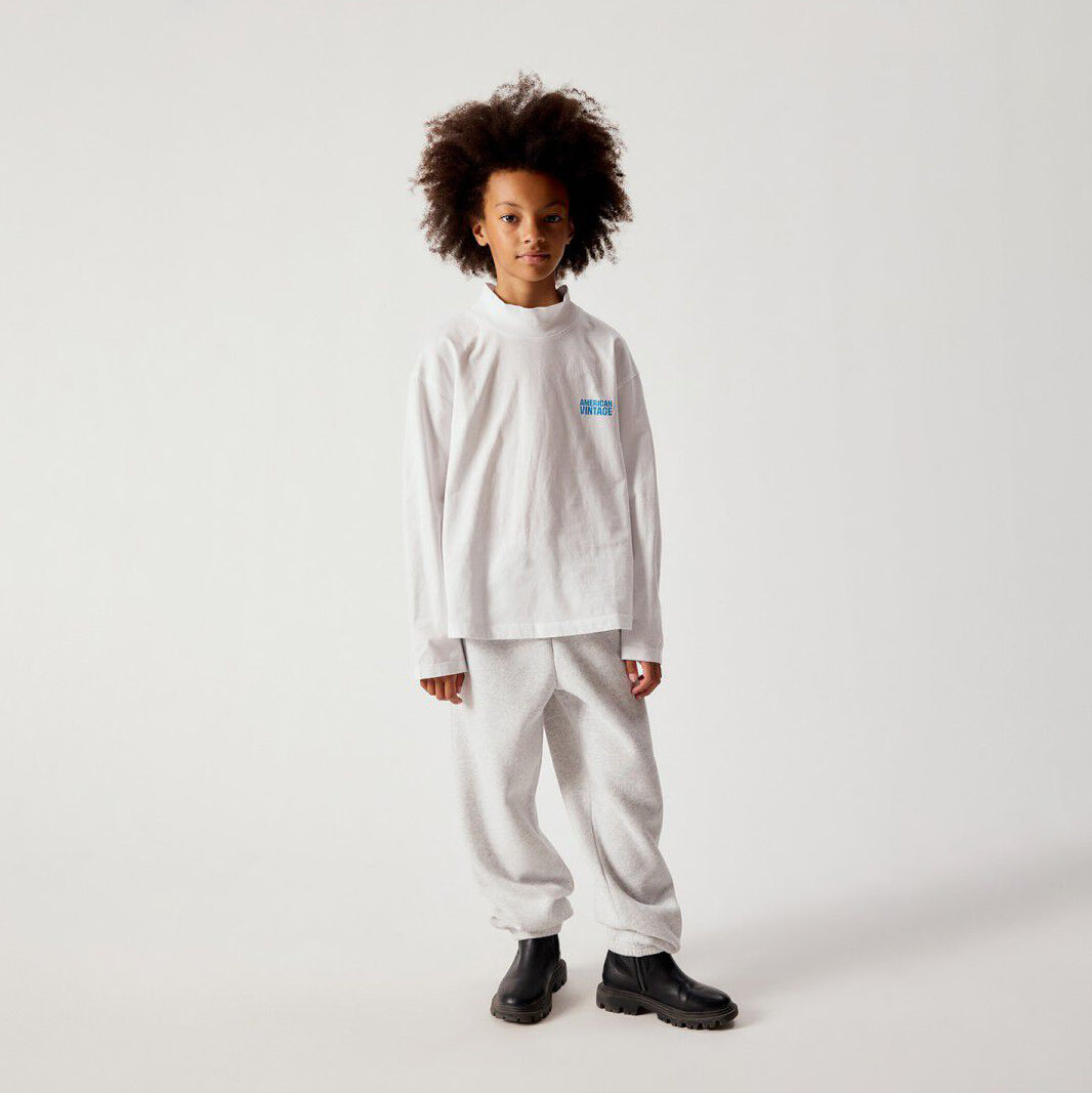 American Vintage-Kids Jogging Resserre Gris Chine