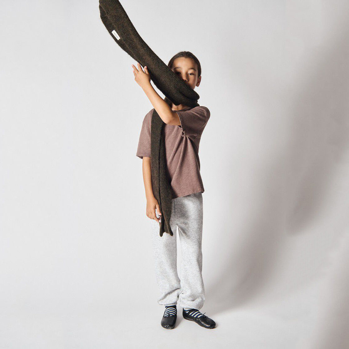 American Vintage-Jogging Pants Gris Clair Chine