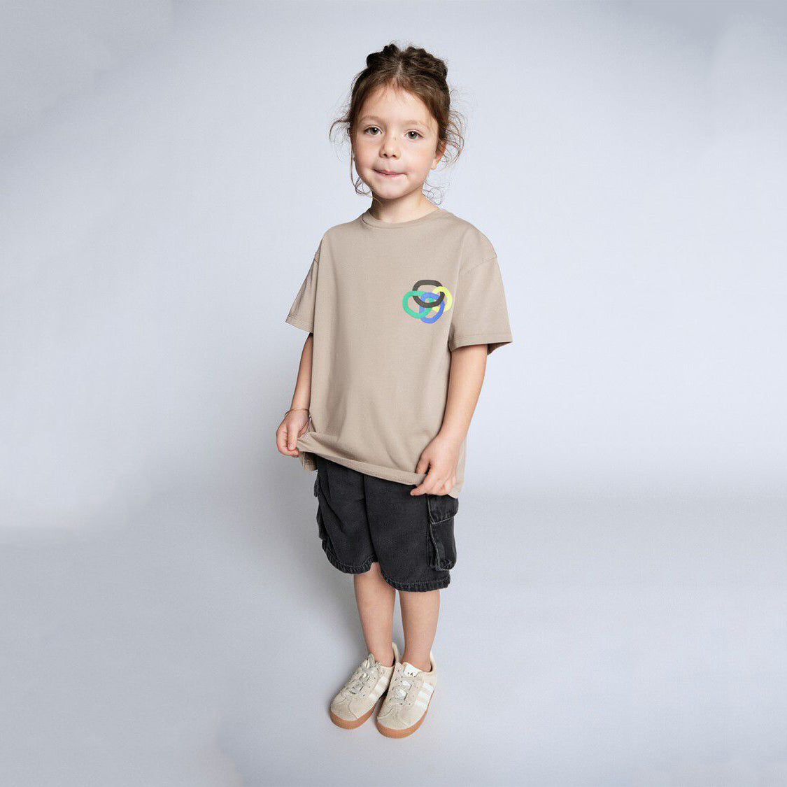 American Vintage-Kids T-Shirt Droit MC Col Rond Imprime Seigle Vintage