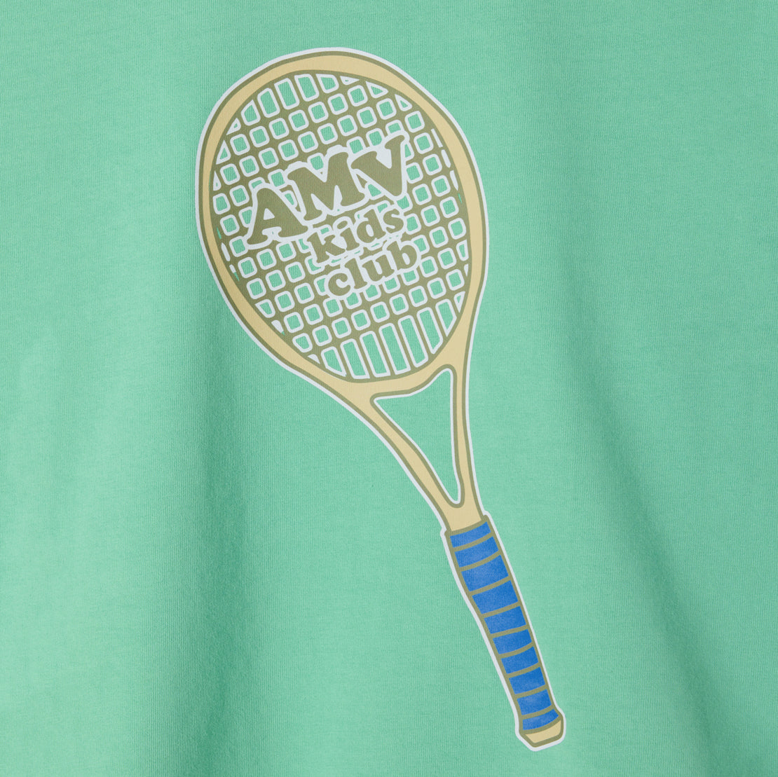 American Vintage-Long Sleeved Round Neck Straight Printed T-Shirt Laitue Vintage