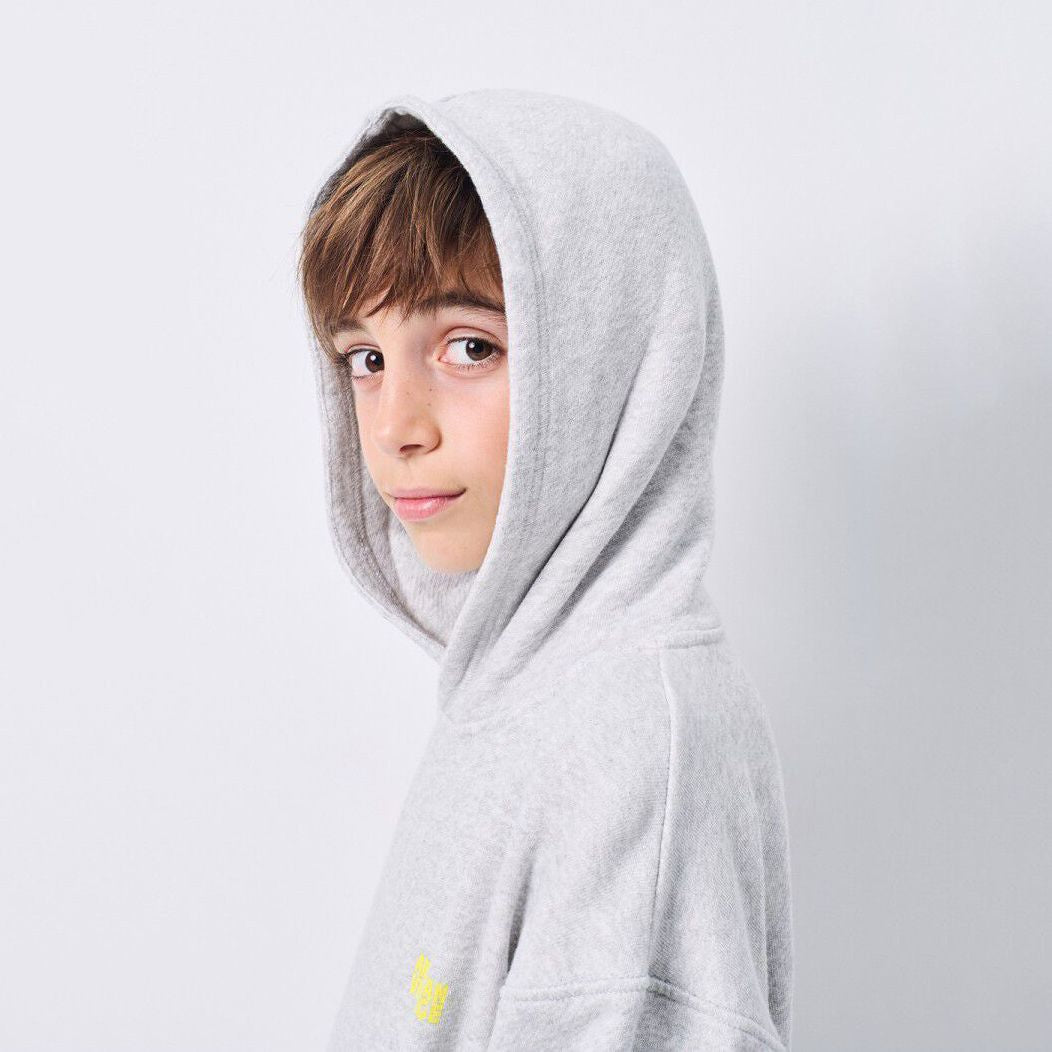 American Vintage-Long Sleeved Hooded Sweatshirt Polaire Chine